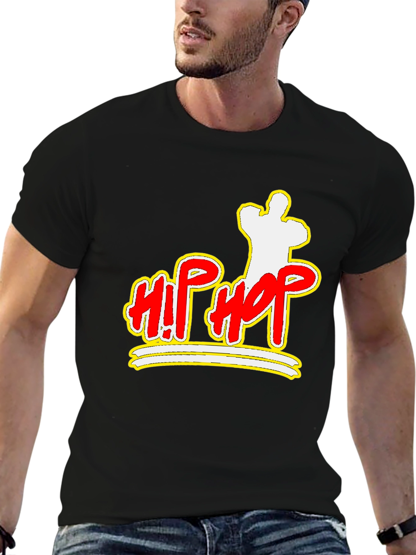 Hip Hop Graphic Black T-Shirt