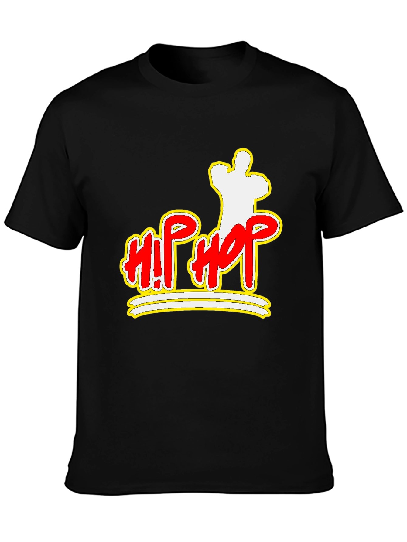 Hip Hop Graphic Black T-Shirt