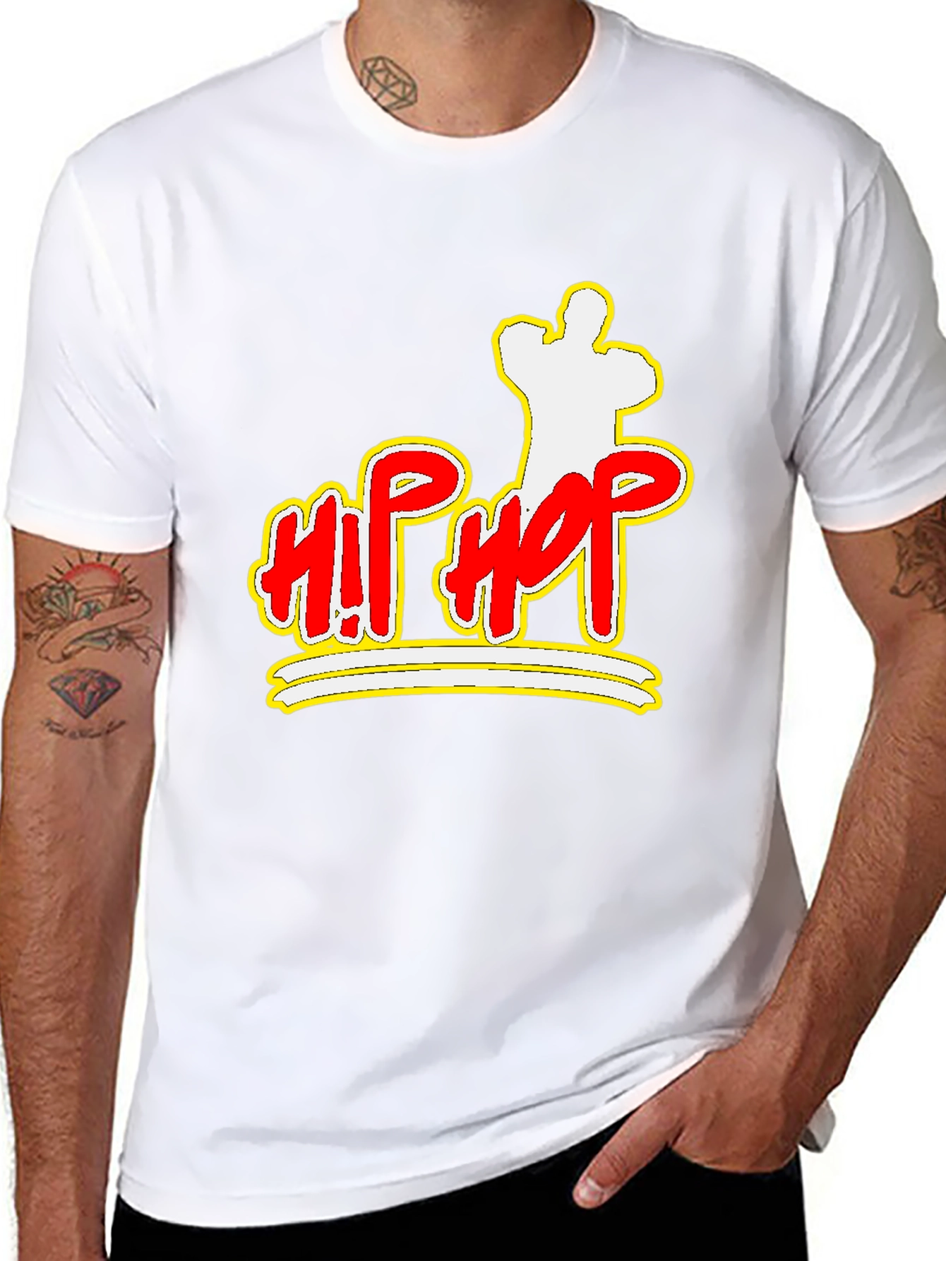 Hip Hop Graphic Black T-Shirt