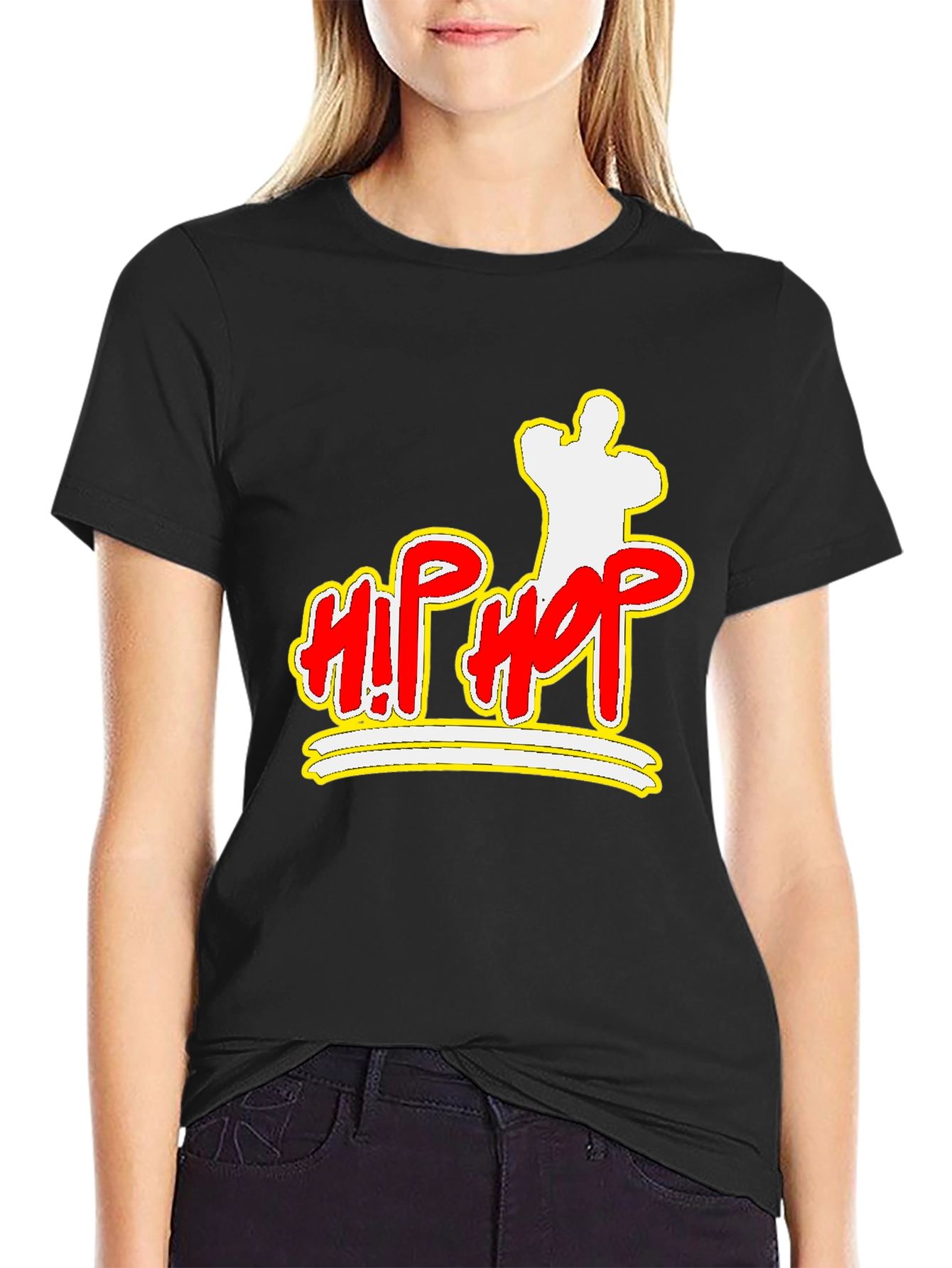 Hip Hop Graphic Black T-Shirt