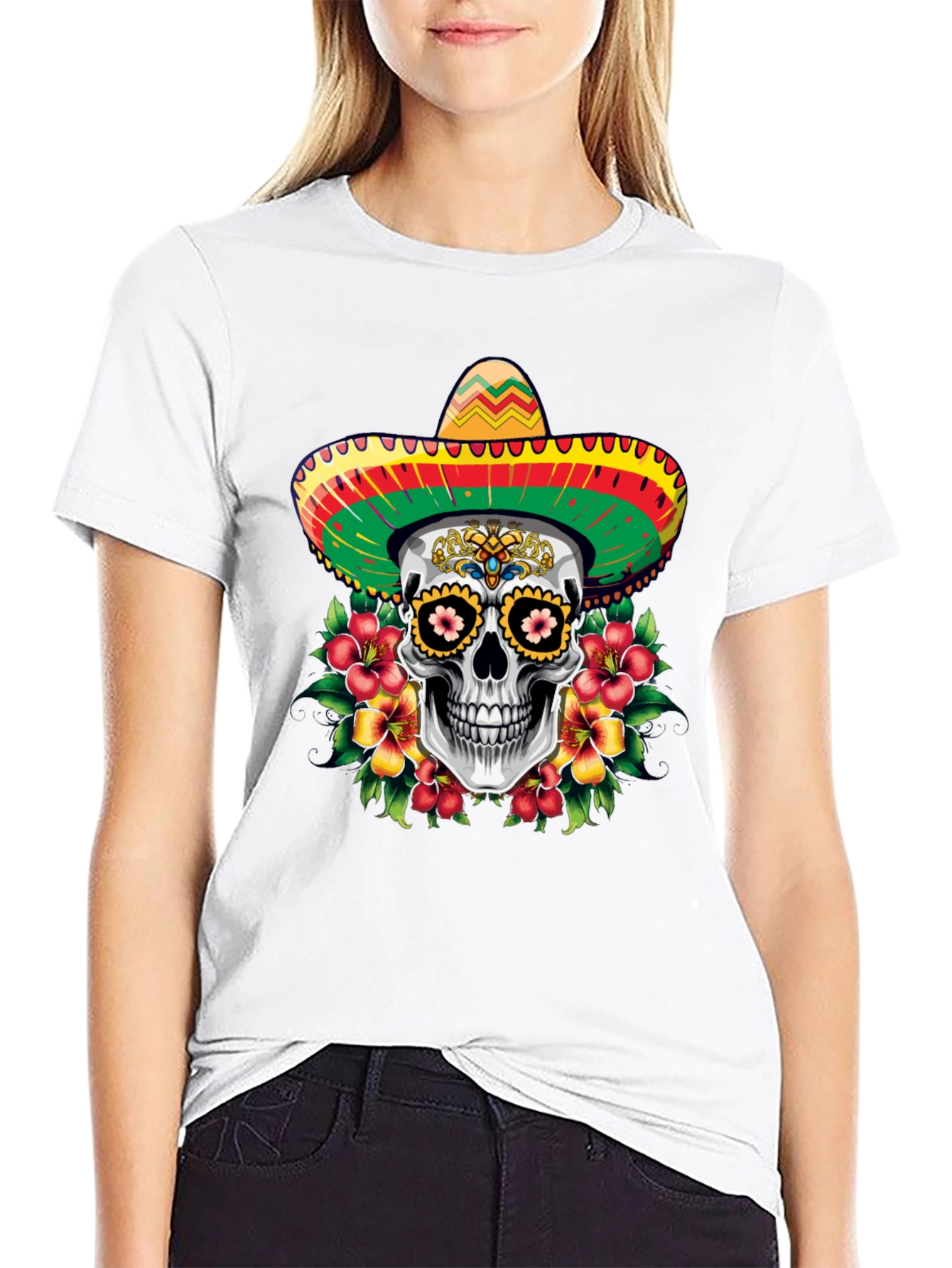 Dia de los Muertos Skull T-Shirt