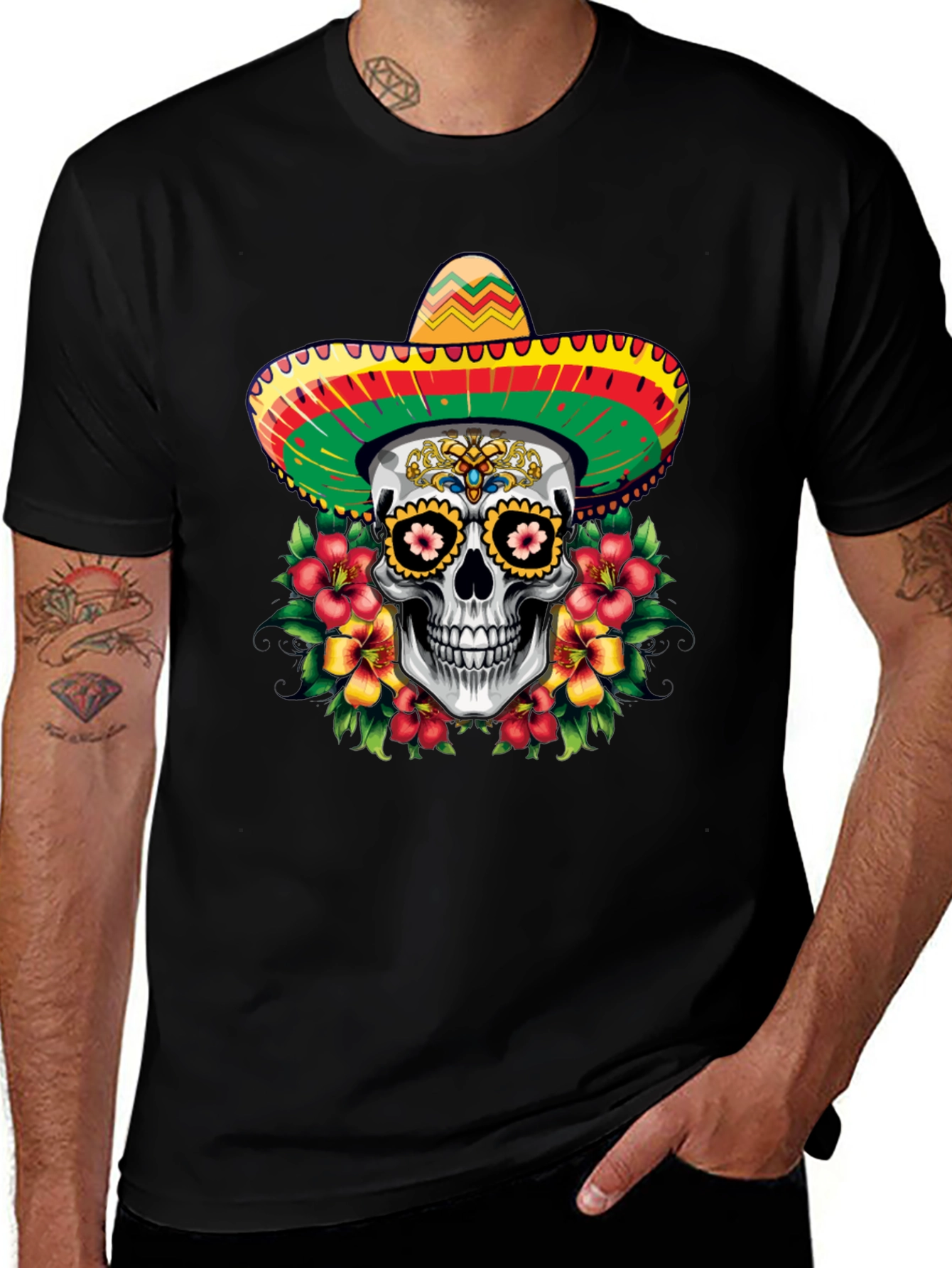 Dia de los Muertos Skull T-Shirt