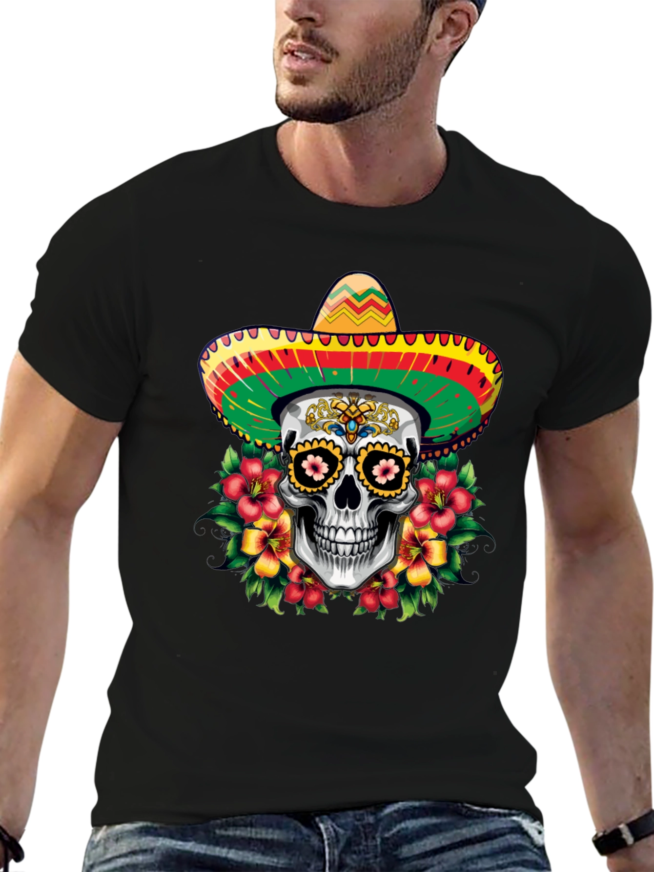 Dia de los Muertos Skull T-Shirt