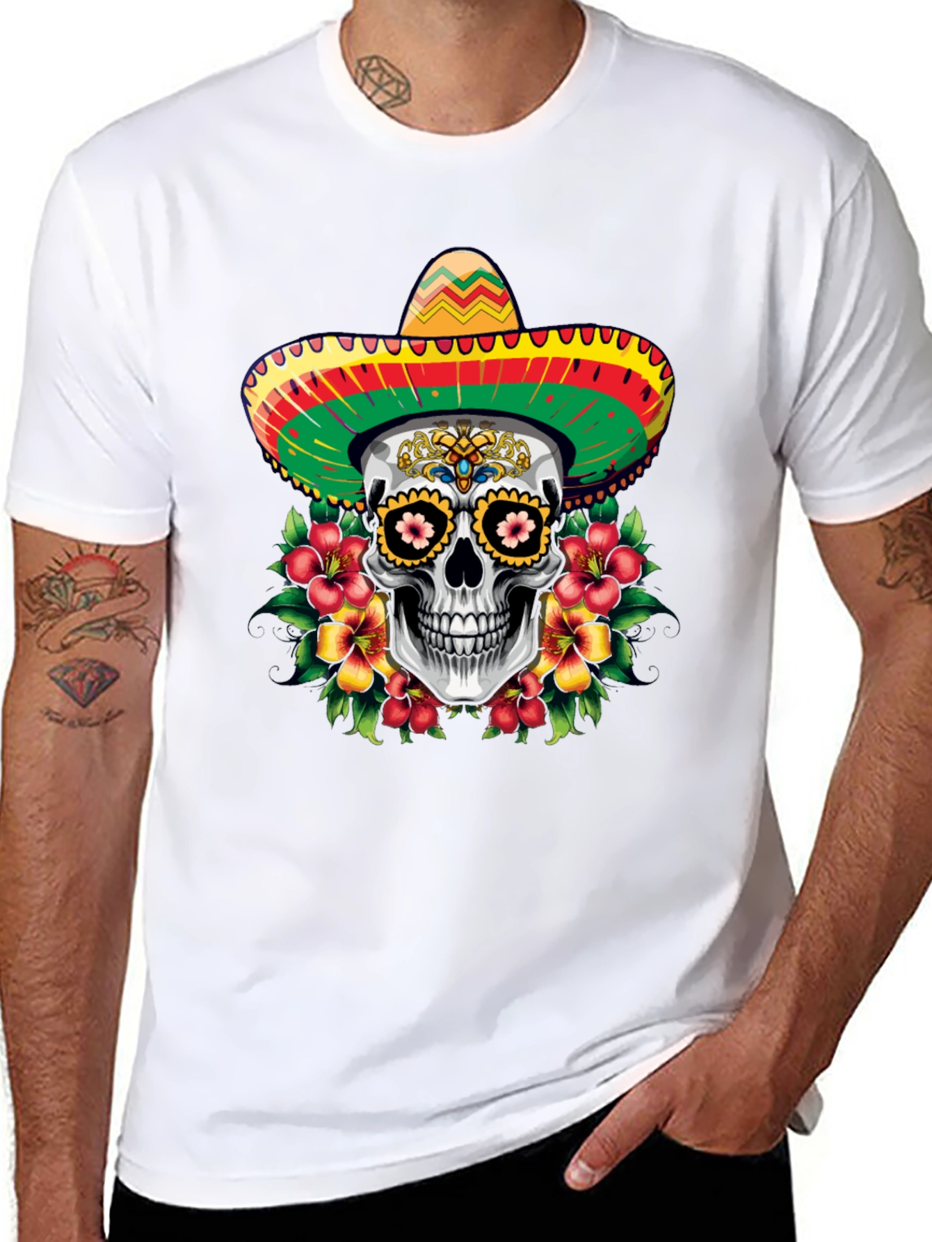 Dia de los Muertos Skull T-Shirt