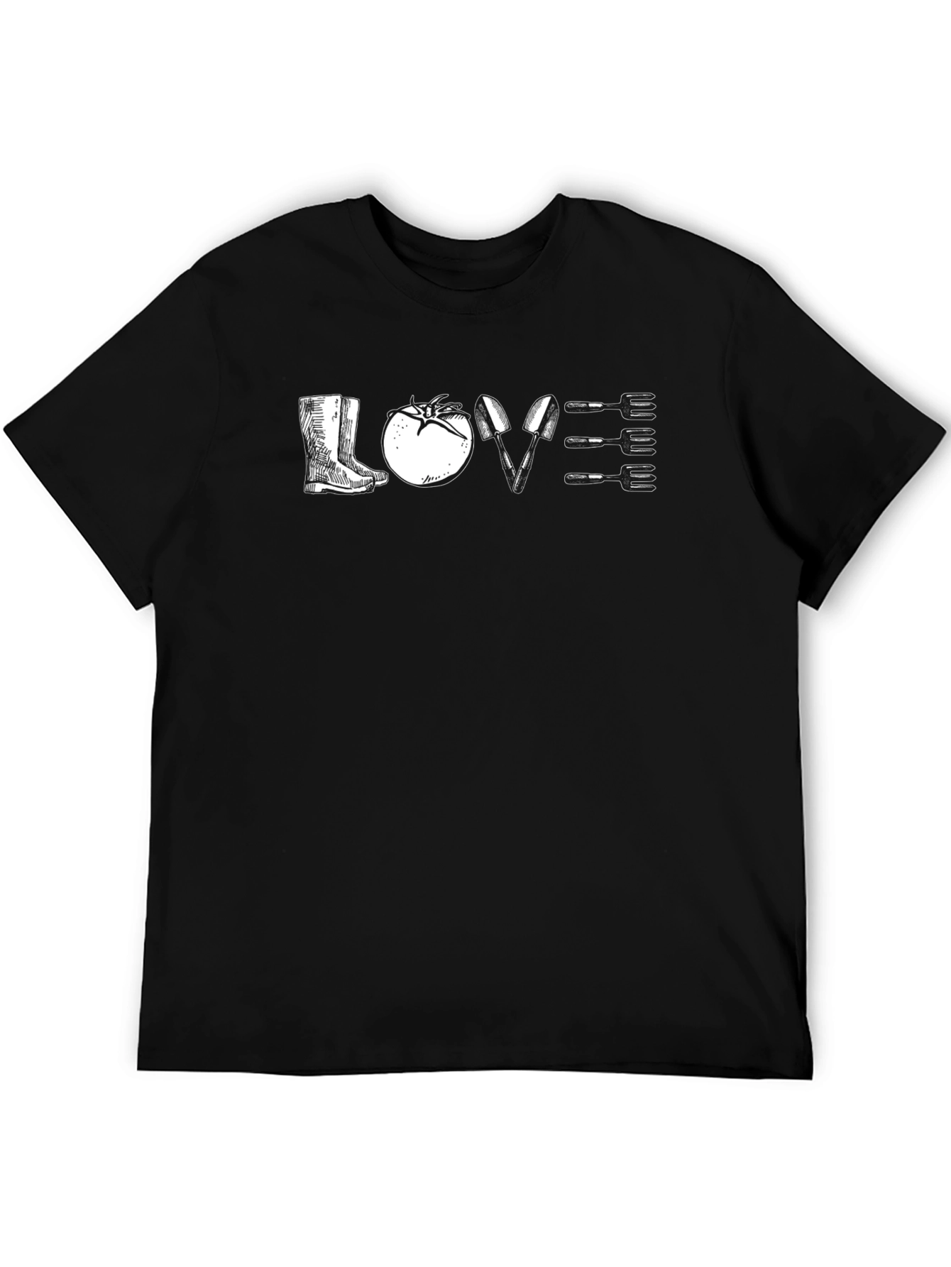 Gardening Lovers Black T-Shirt