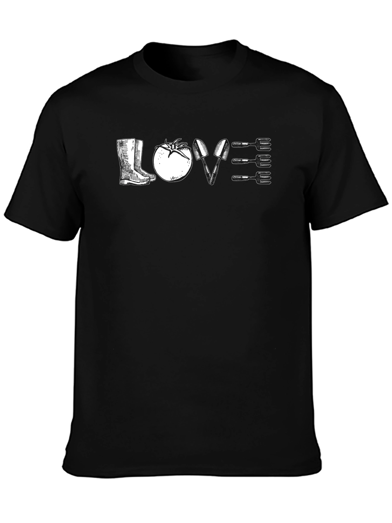 Gardening Lovers Black T-Shirt