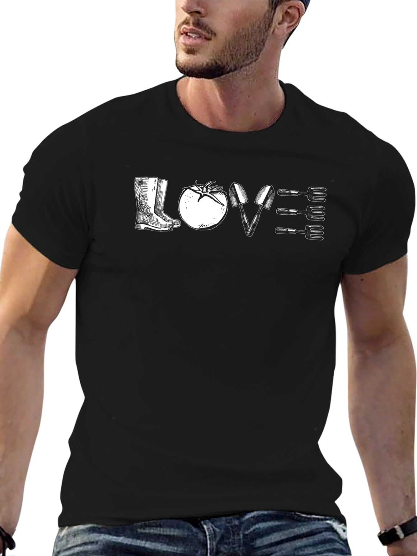Gardening Lovers Black T-Shirt