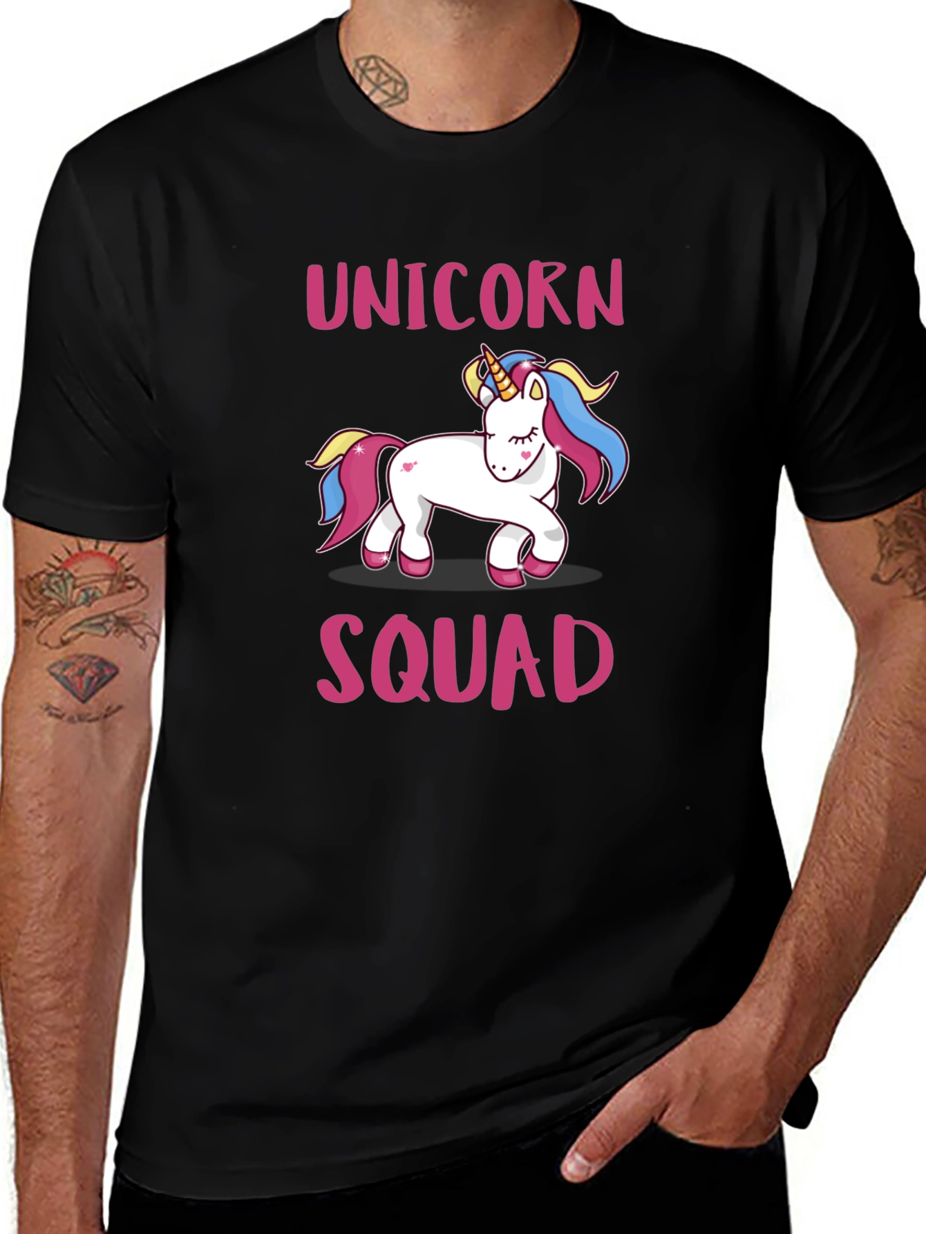 Unicorn Squad Black T-Shirt