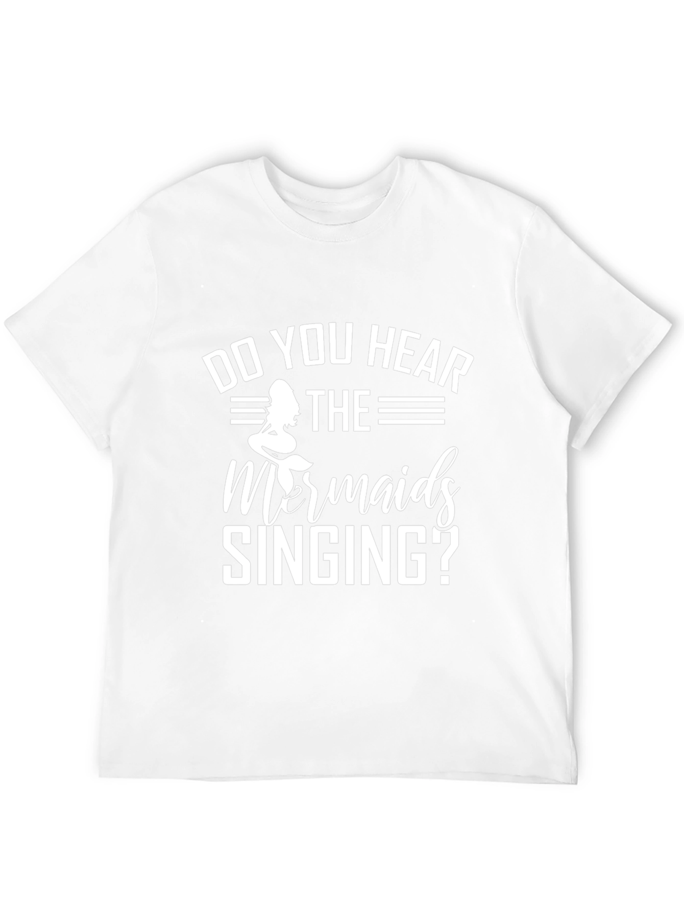 Mermaid Singing Black T-Shirt