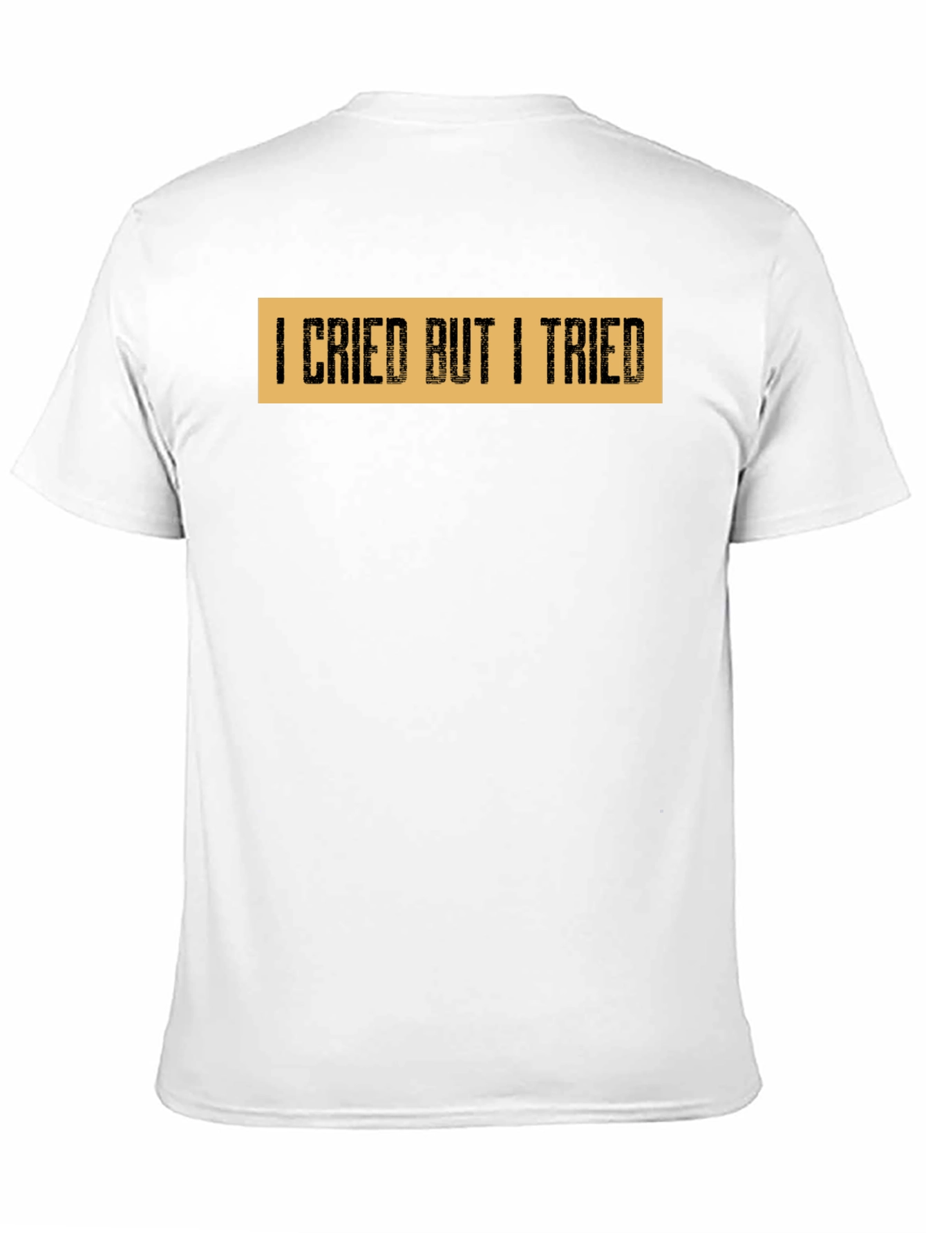 I Cried But I Tried Graphic Tee - Black