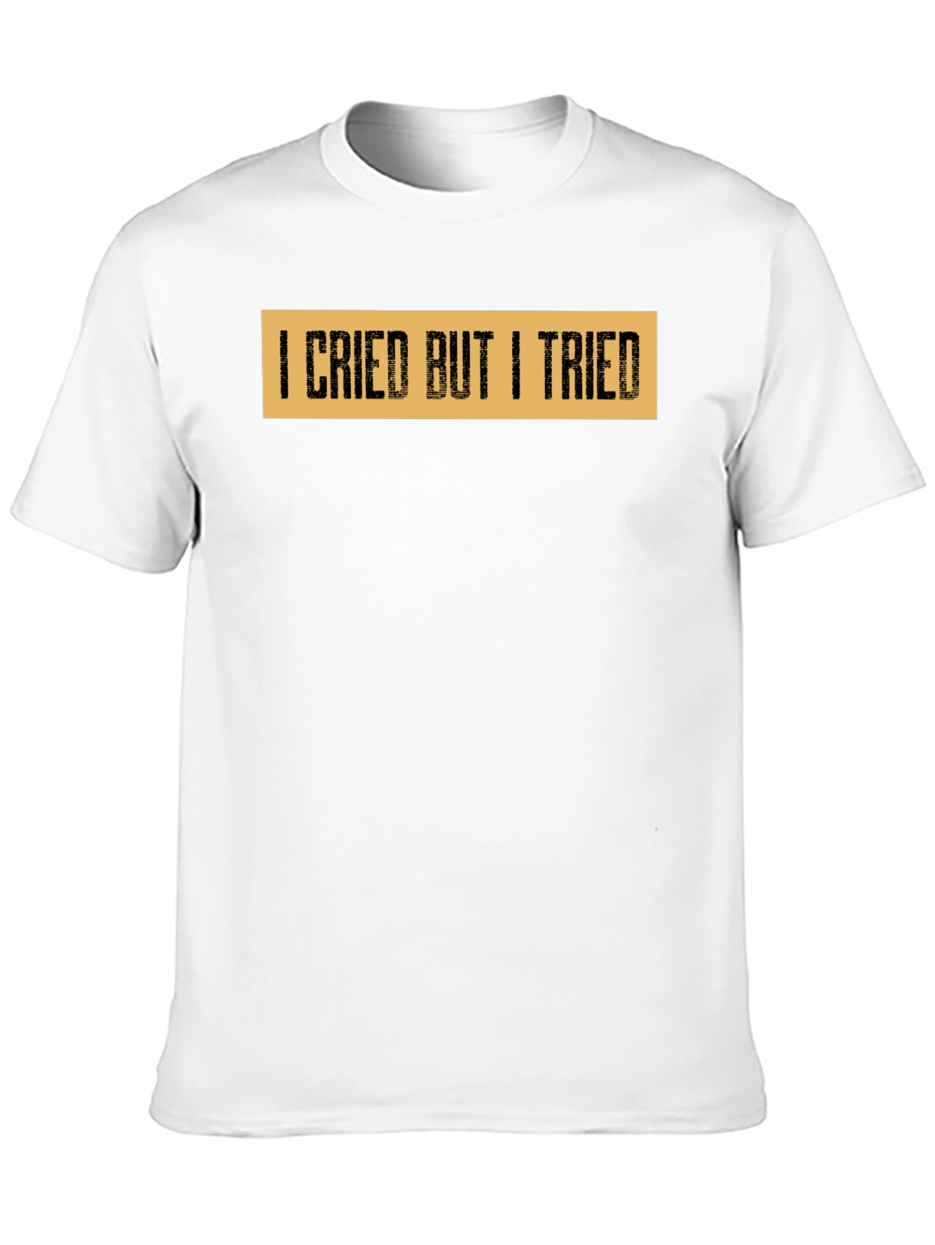 I Cried But I Tried Graphic Tee - Black