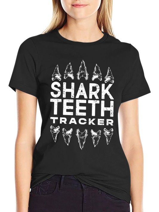 Shark Teeth Tracker Graphic T-Shirt