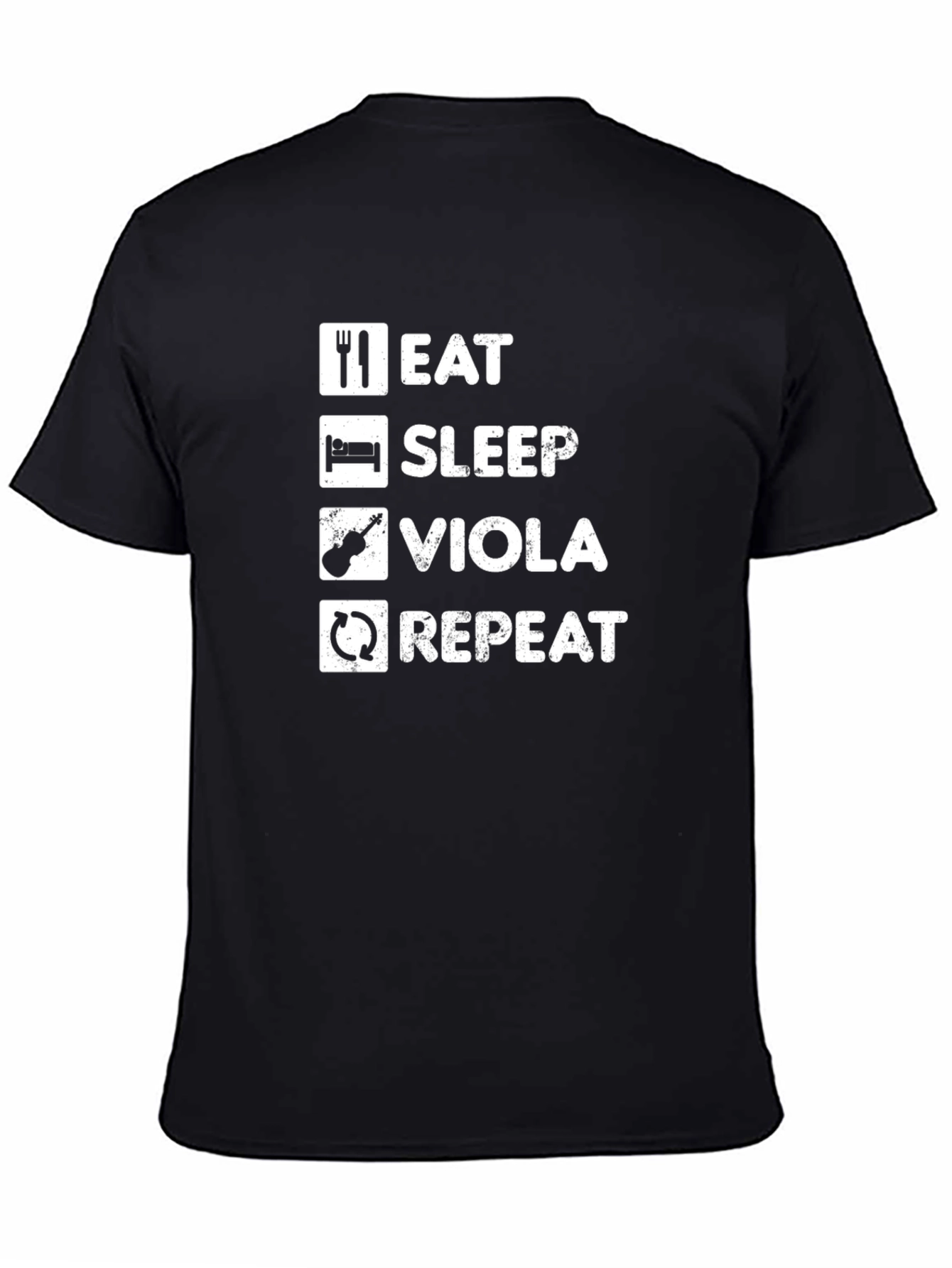 Eat Sleep Viola Repeat T-Shirt - Musician Novelty Tee