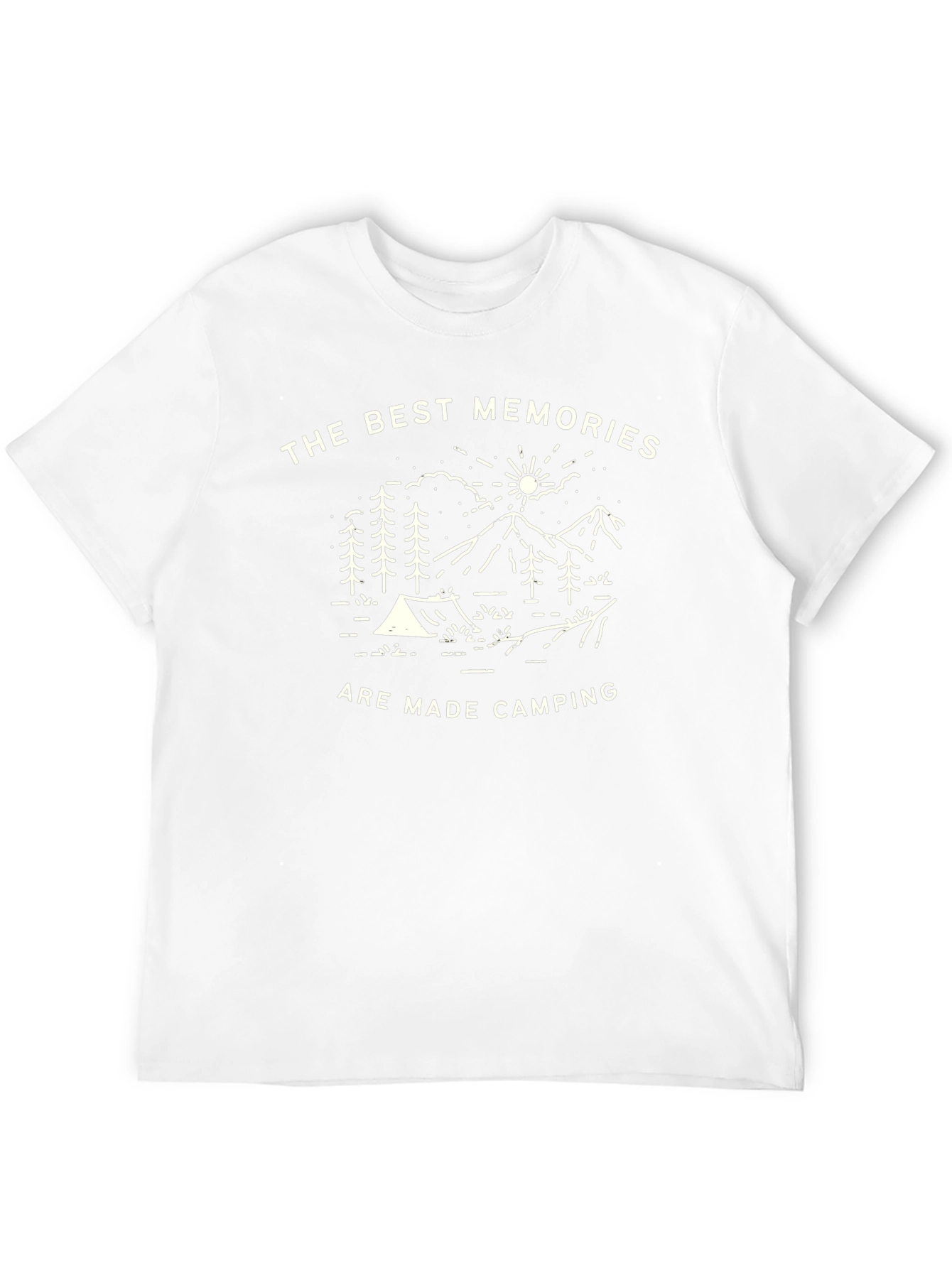 Camping Memories Graphic Tee - Black Crew Neck