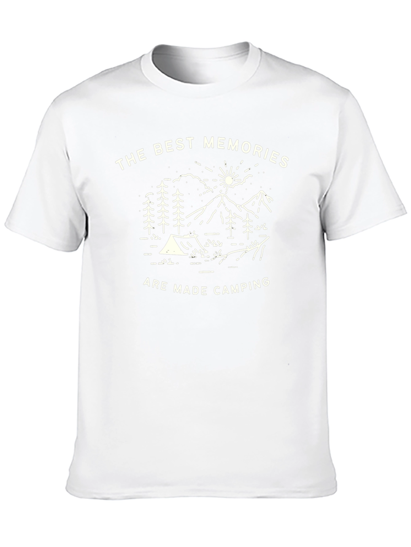 Camping Memories Graphic Tee - Black Crew Neck