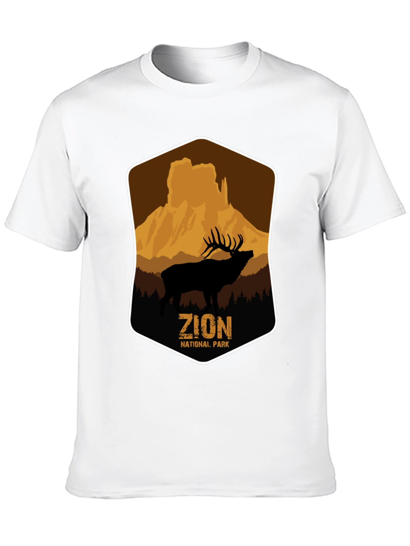 Zion National Park Elk Graphic T-Shirt