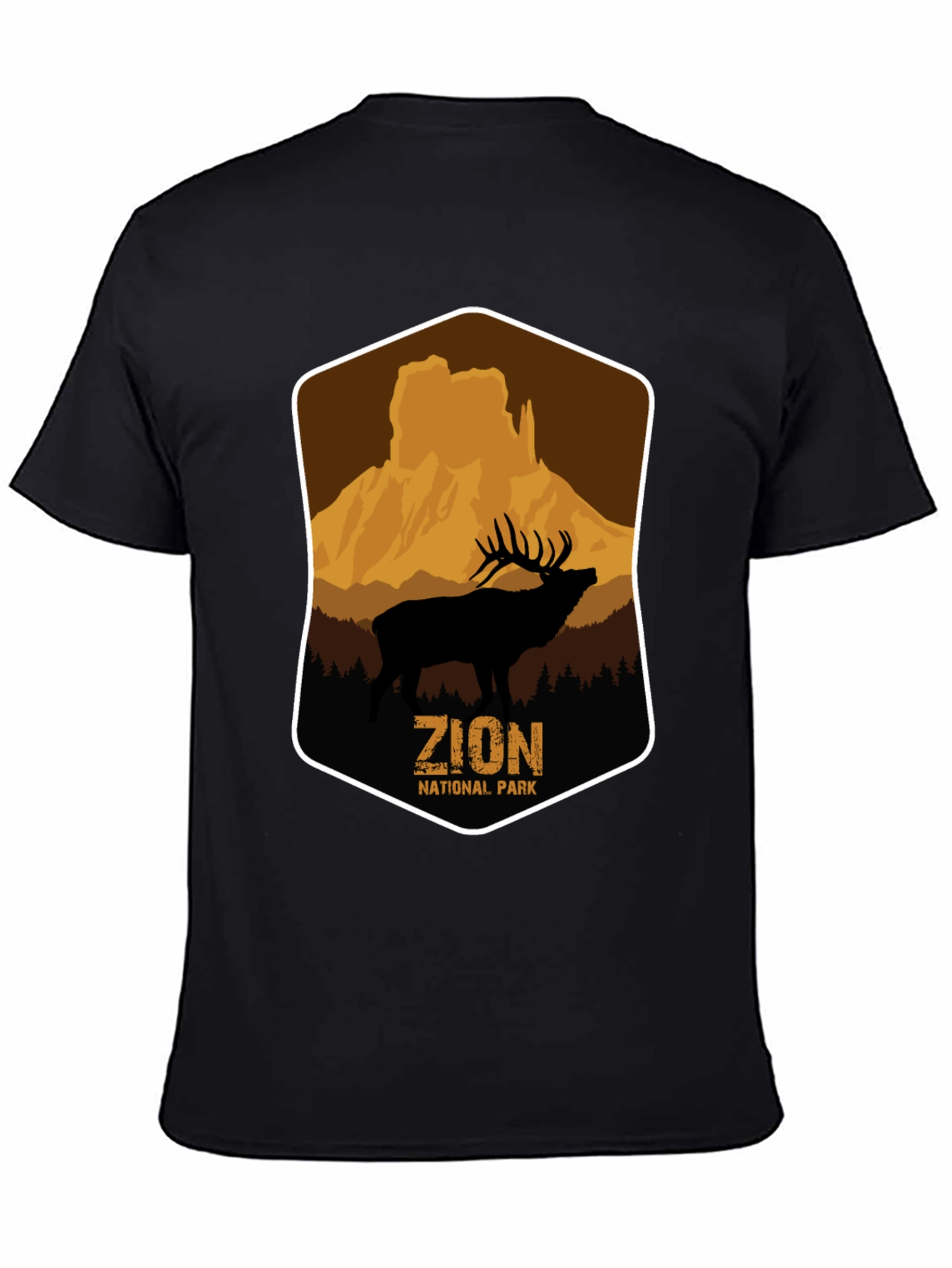 Zion National Park Elk Graphic T-Shirt