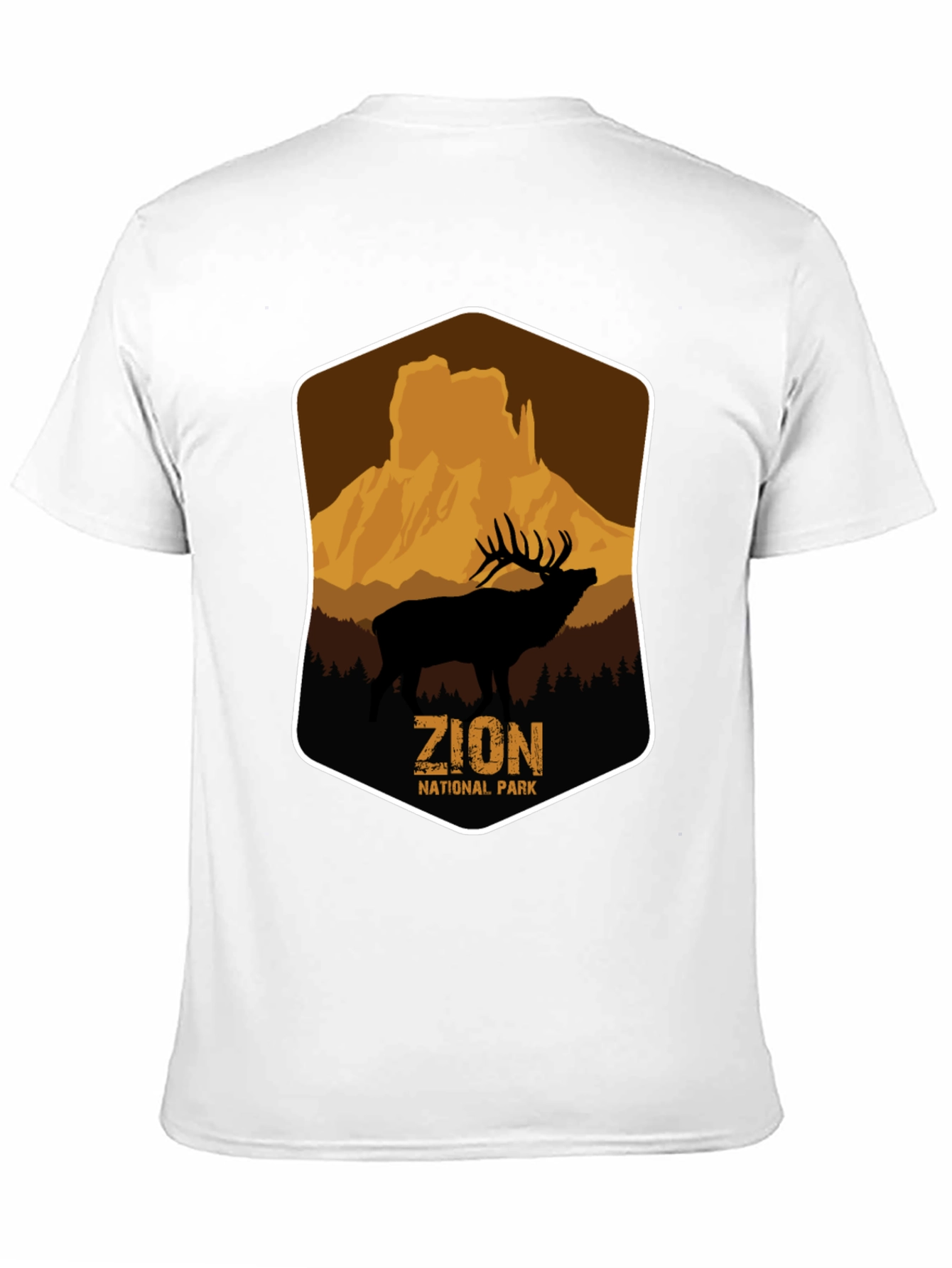 Zion National Park Elk Graphic T-Shirt