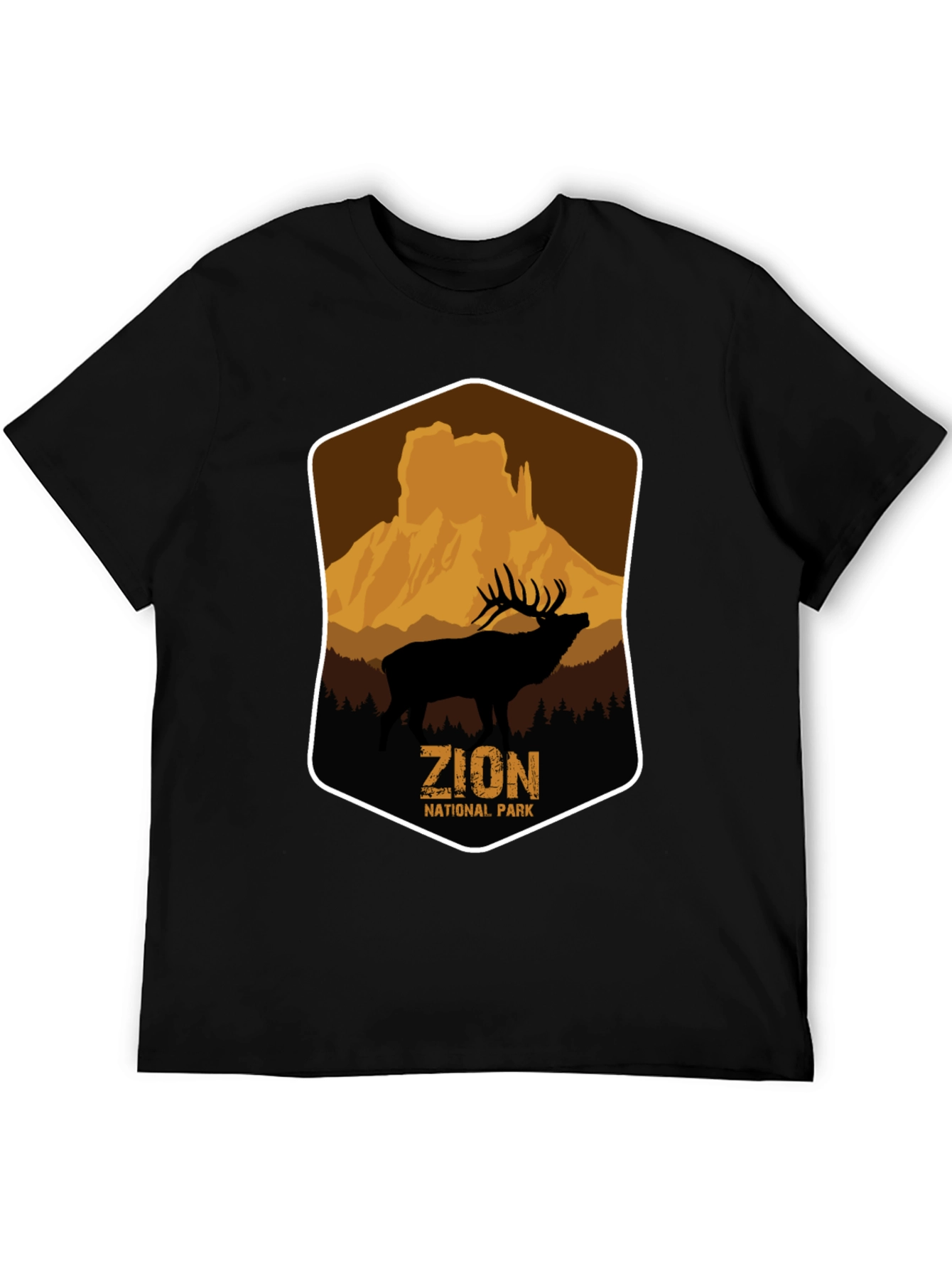 Zion National Park Elk Graphic T-Shirt