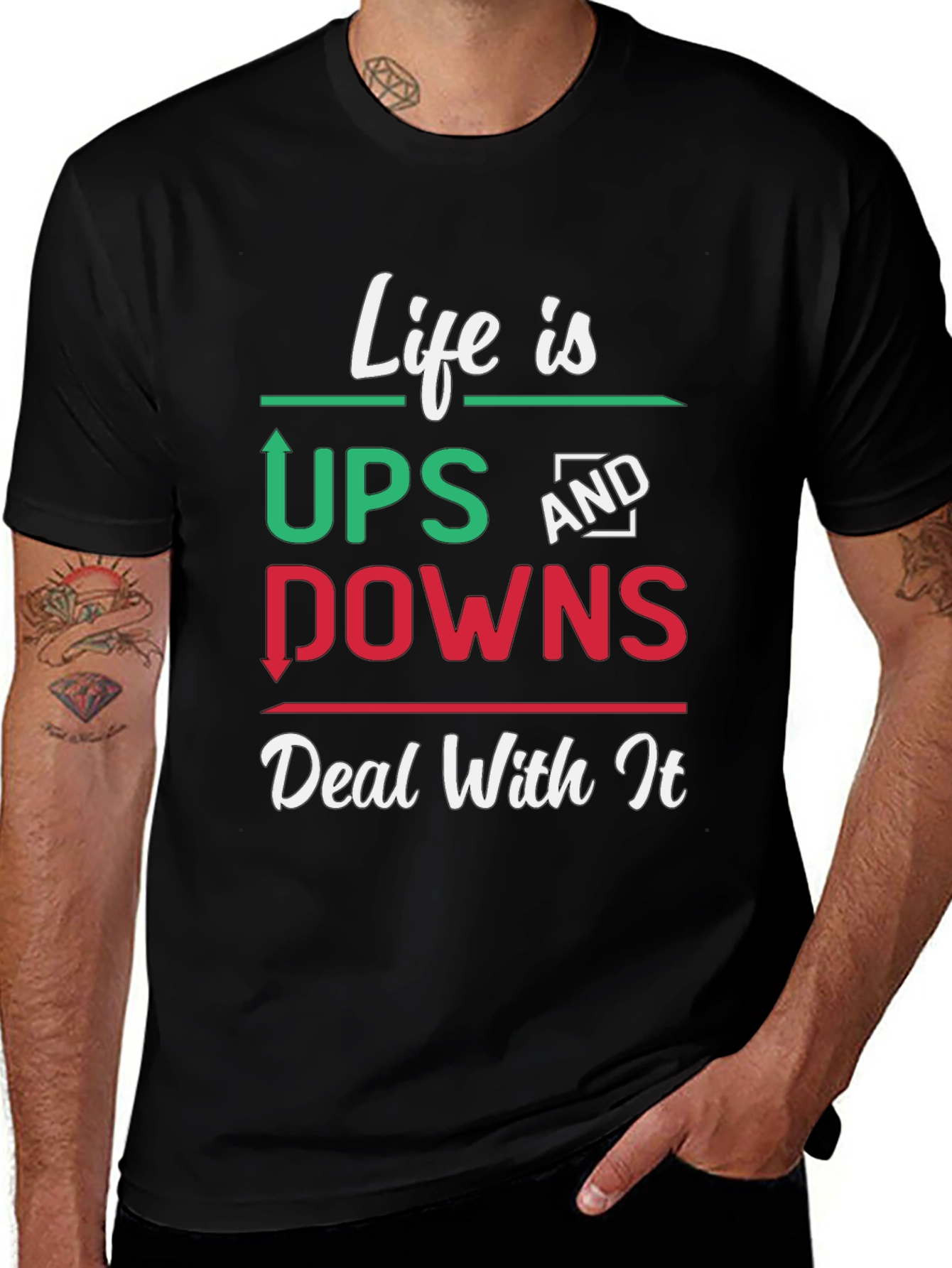 Life Is Ups And Downs Graphic T-Shirt