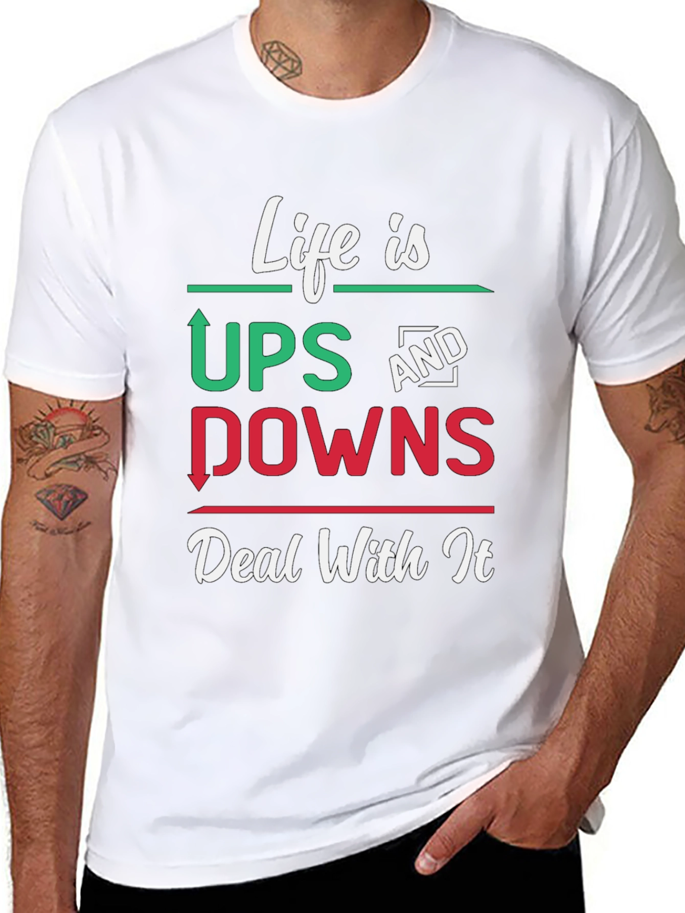 Life Is Ups And Downs Graphic T-Shirt