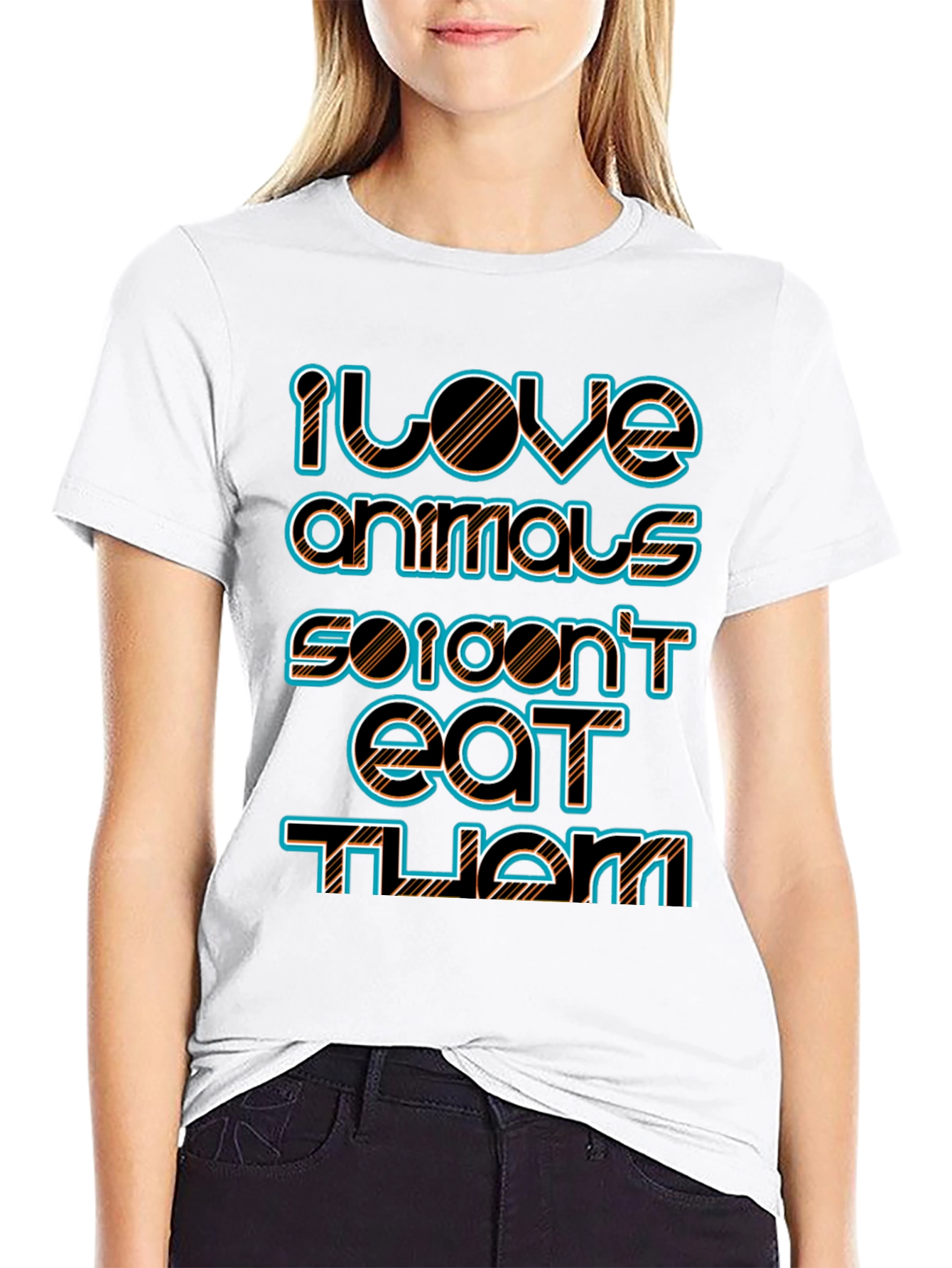 I Love Animals Vegan Tee