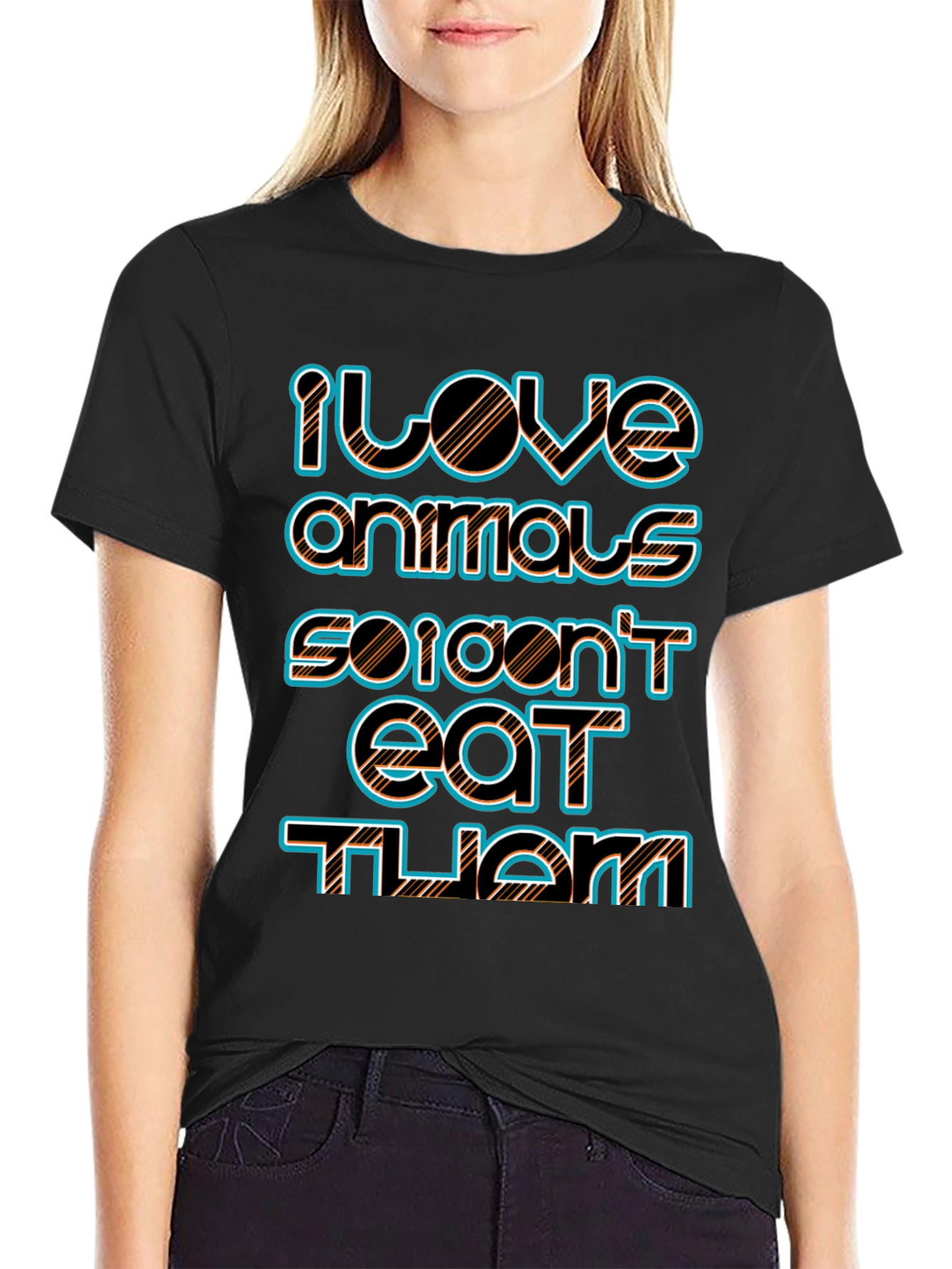 I Love Animals Vegan Tee