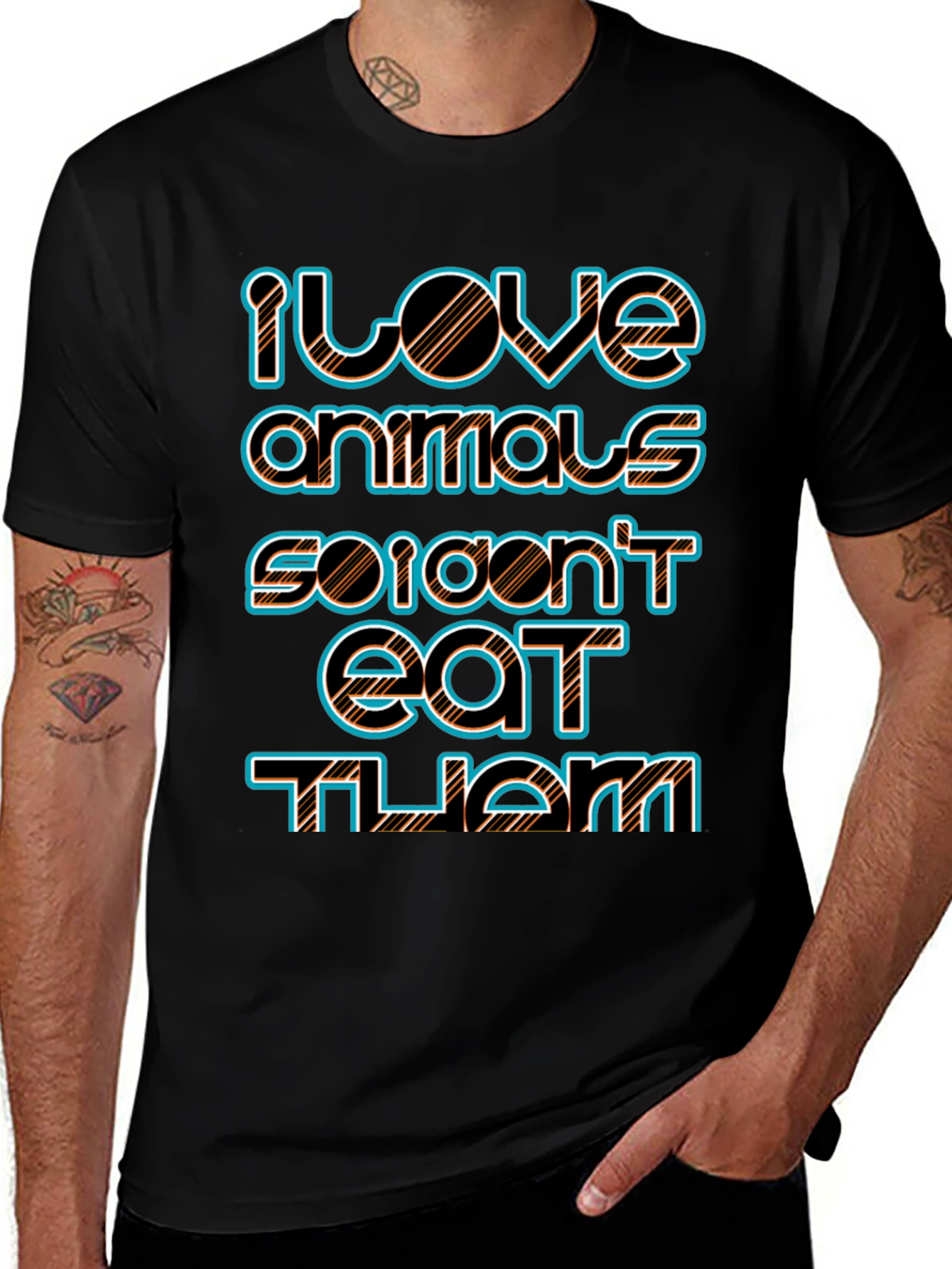 I Love Animals Vegan Tee