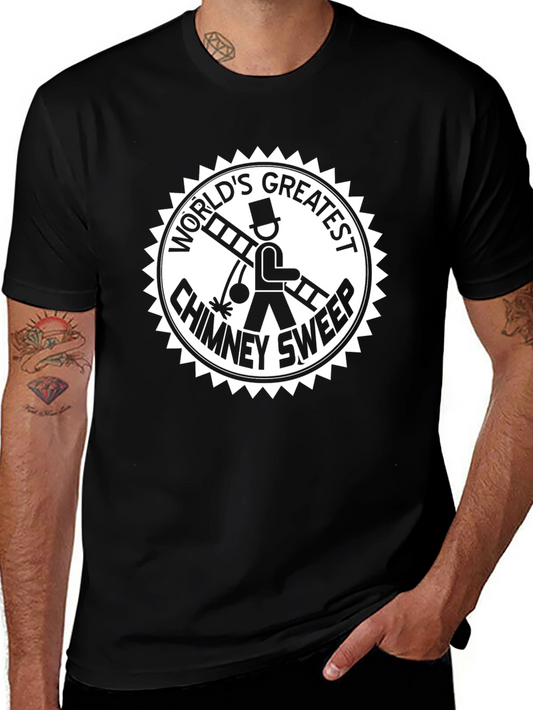 Worlds Greatest Chimney Sweep Black T-Shirt