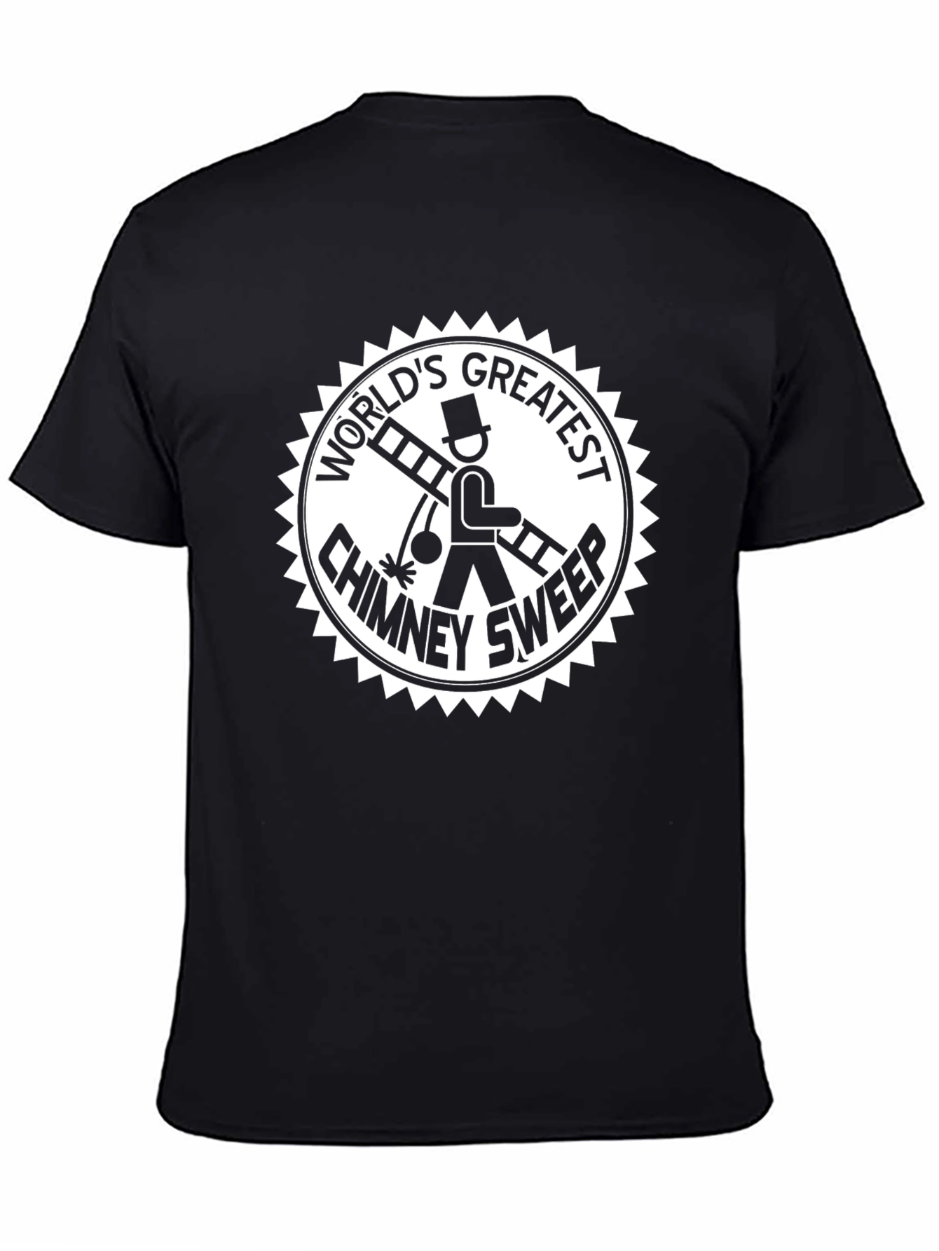 Worlds Greatest Chimney Sweep Black T-Shirt