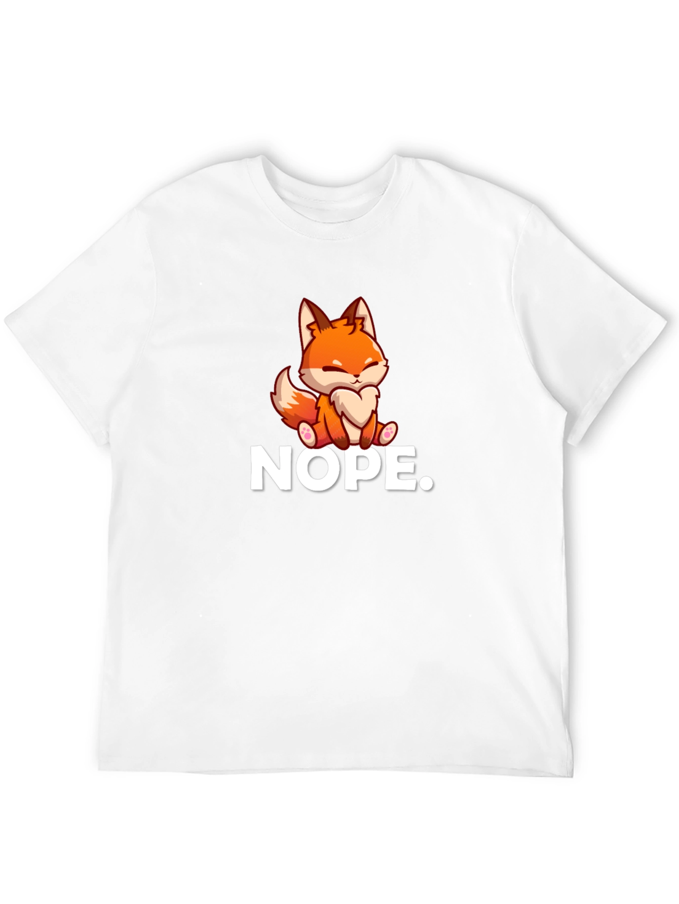 Nope Fox Graphic T-Shirt - Soft Cotton Tee