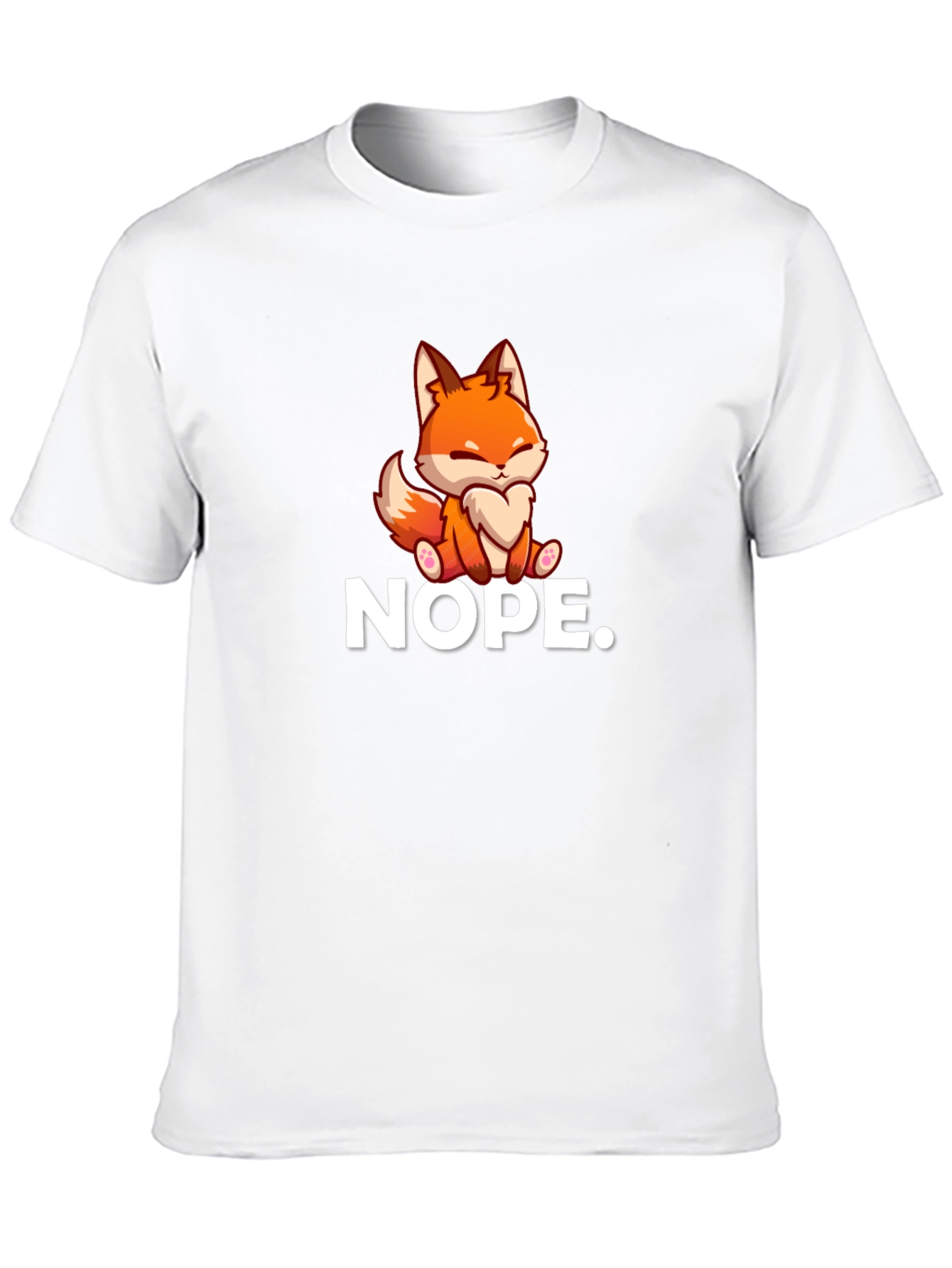 Nope Fox Graphic T-Shirt - Soft Cotton Tee