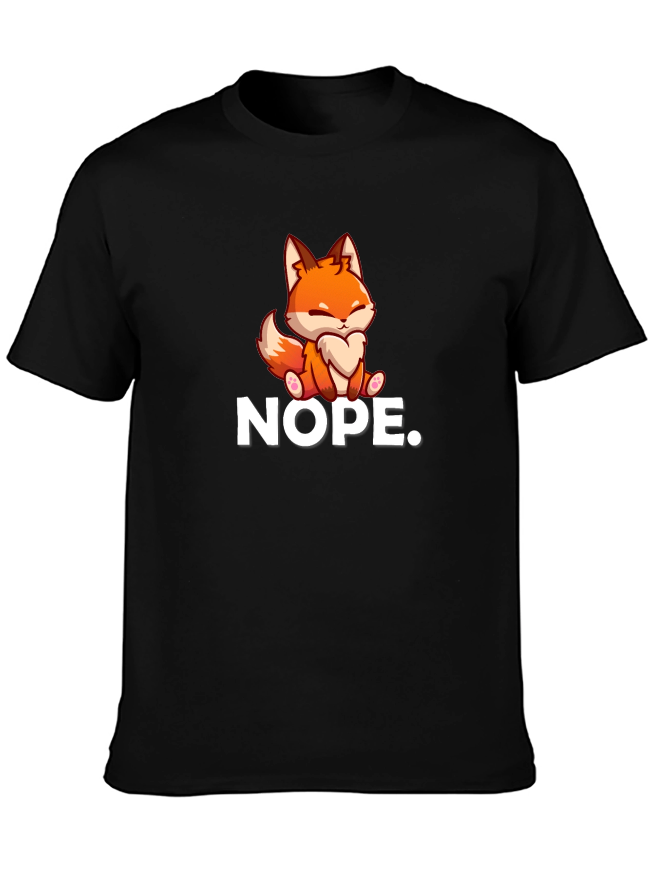 Nope Fox Graphic T-Shirt - Soft Cotton Tee
