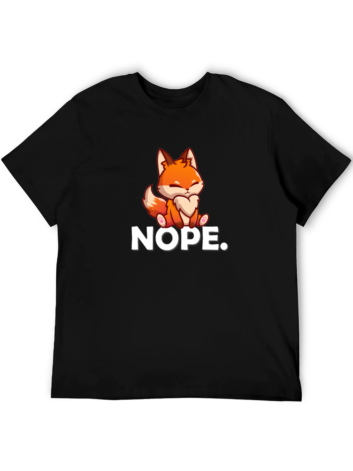 Nope Fox Graphic T-Shirt - Soft Cotton Tee
