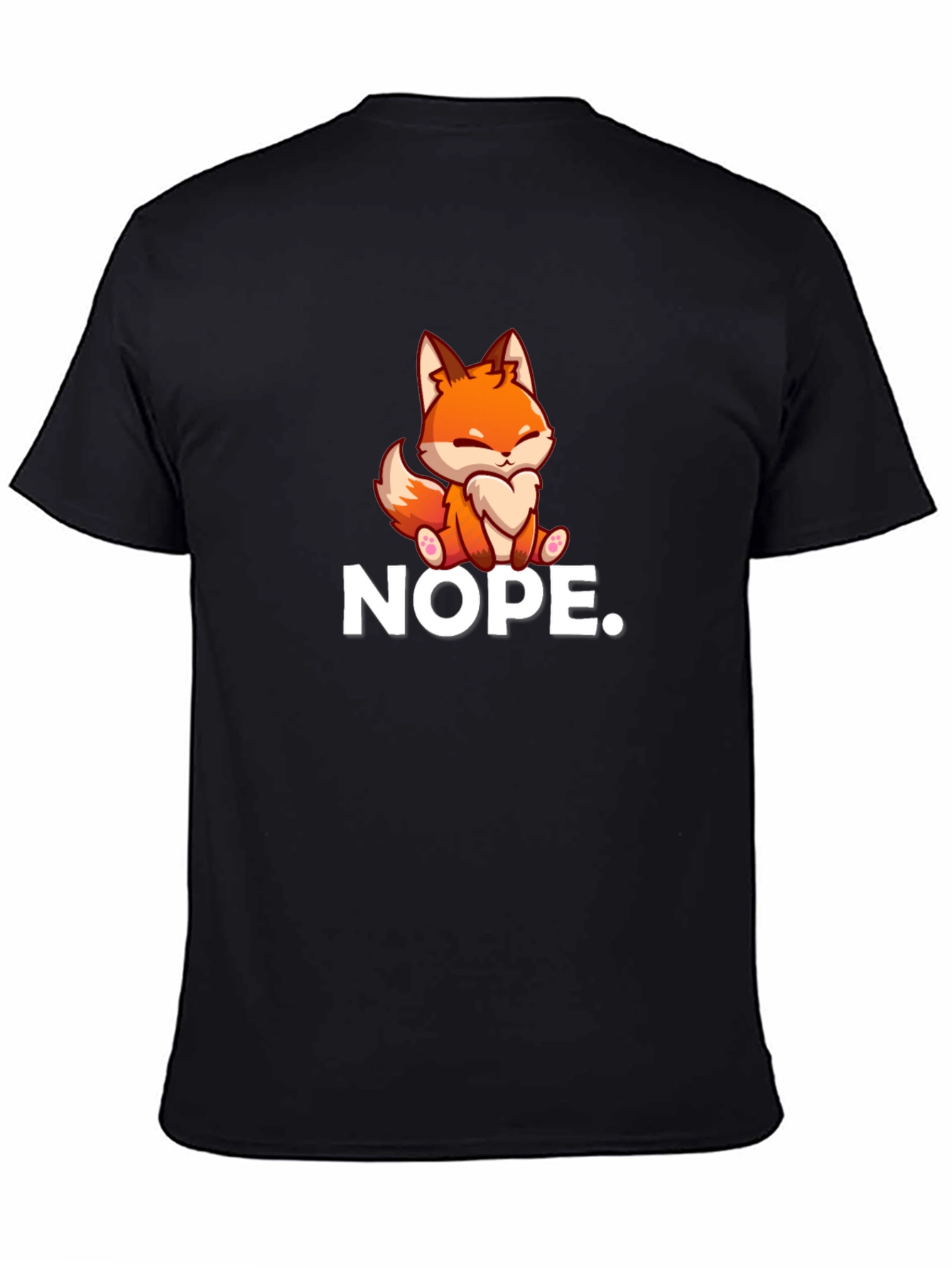 Nope Fox Graphic T-Shirt - Soft Cotton Tee