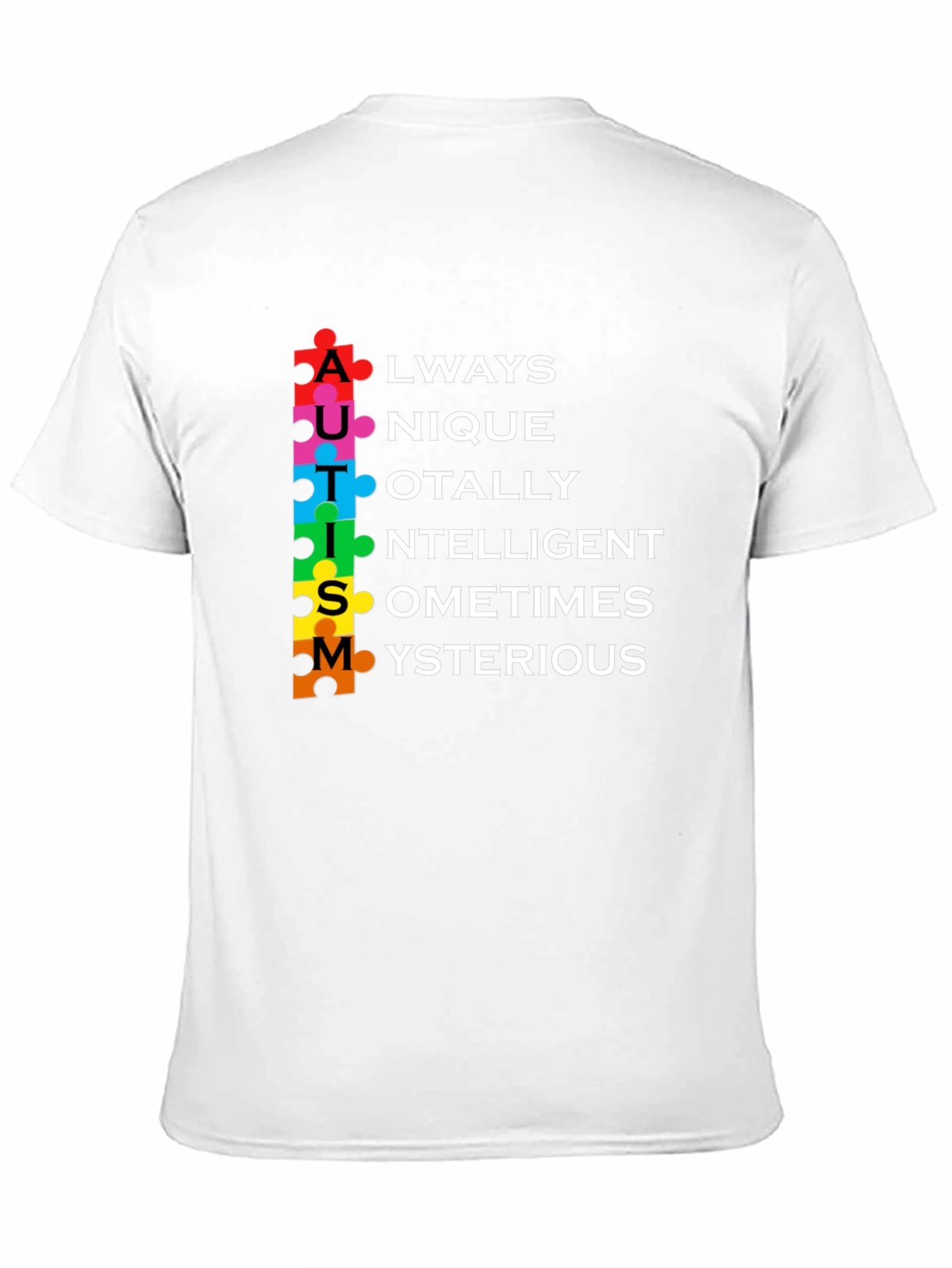 Autism Awareness T-Shirt - Puzzle Piece Design