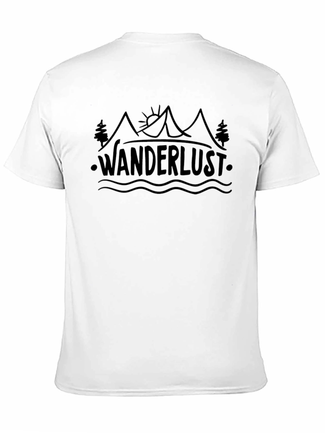 Wanderlust Adventure T-Shirt - Black Cotton Tee