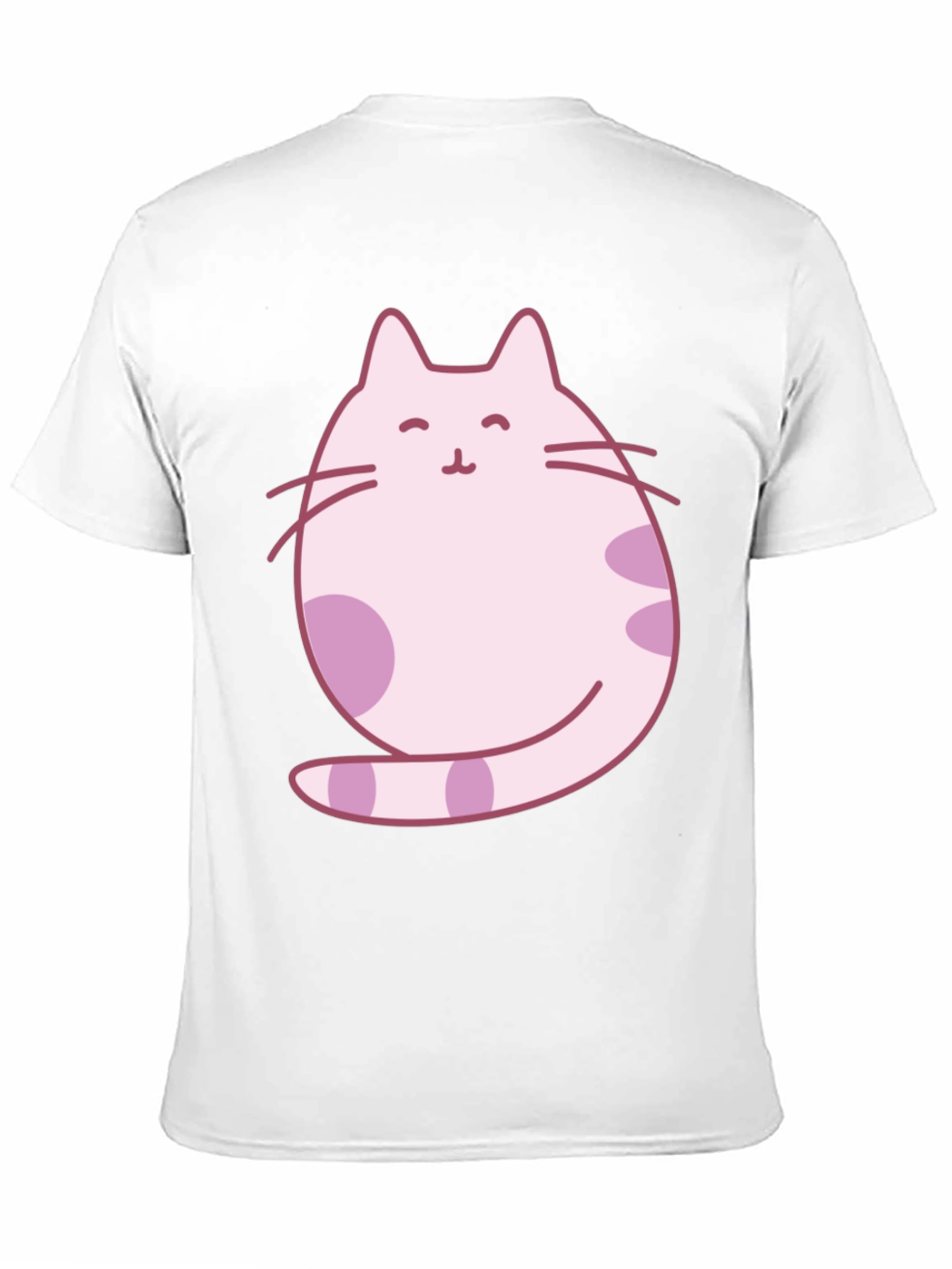 Pink Cat Graphic Print Tee