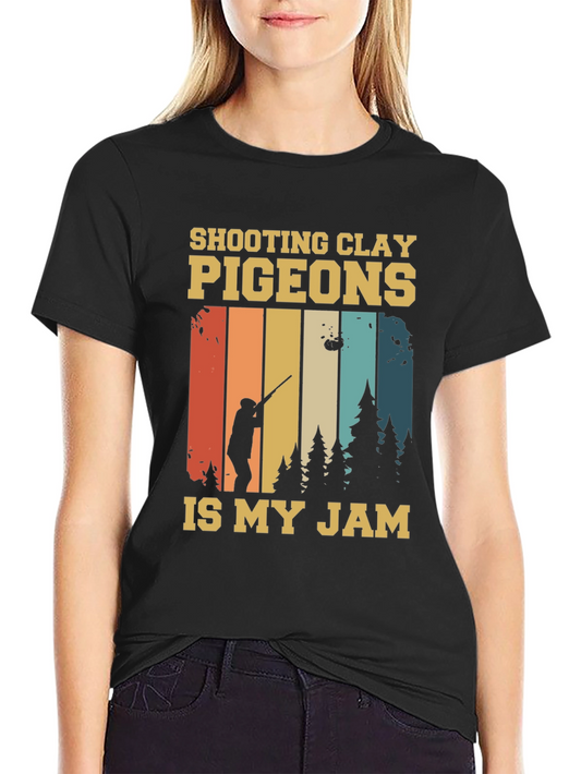 Shooting Clay Pigeons T-Shirt | Vintage Style