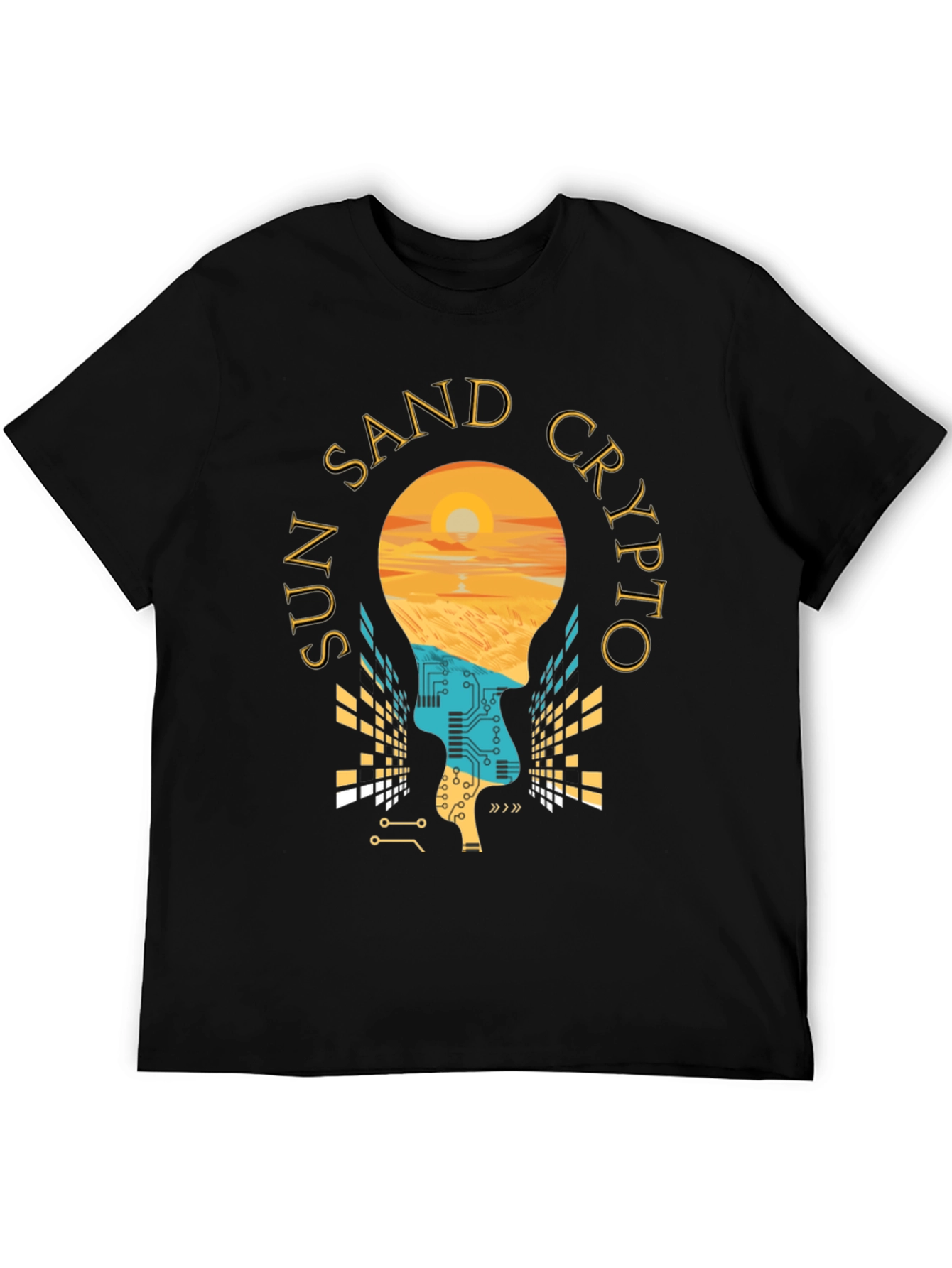 Sun Sand Crypto T-Shirt - Relaxed Beach Vibes