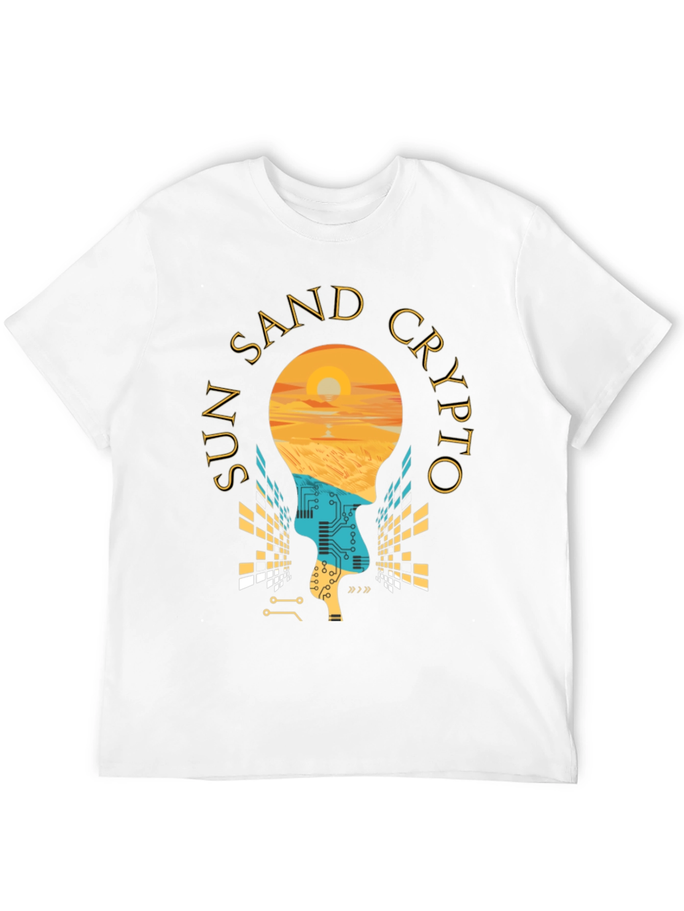 Sun Sand Crypto T-Shirt - Relaxed Beach Vibes