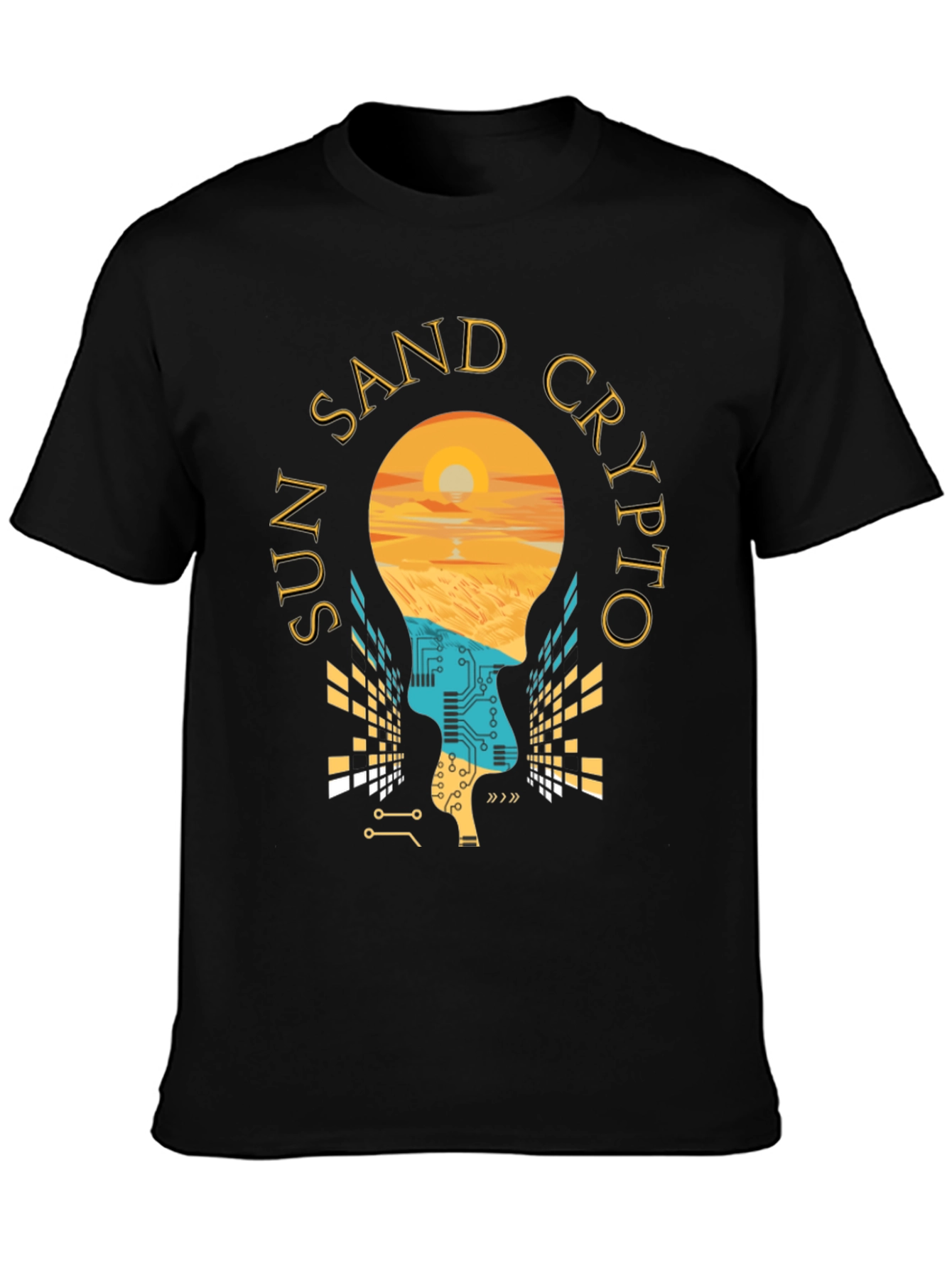 Sun Sand Crypto T-Shirt - Relaxed Beach Vibes