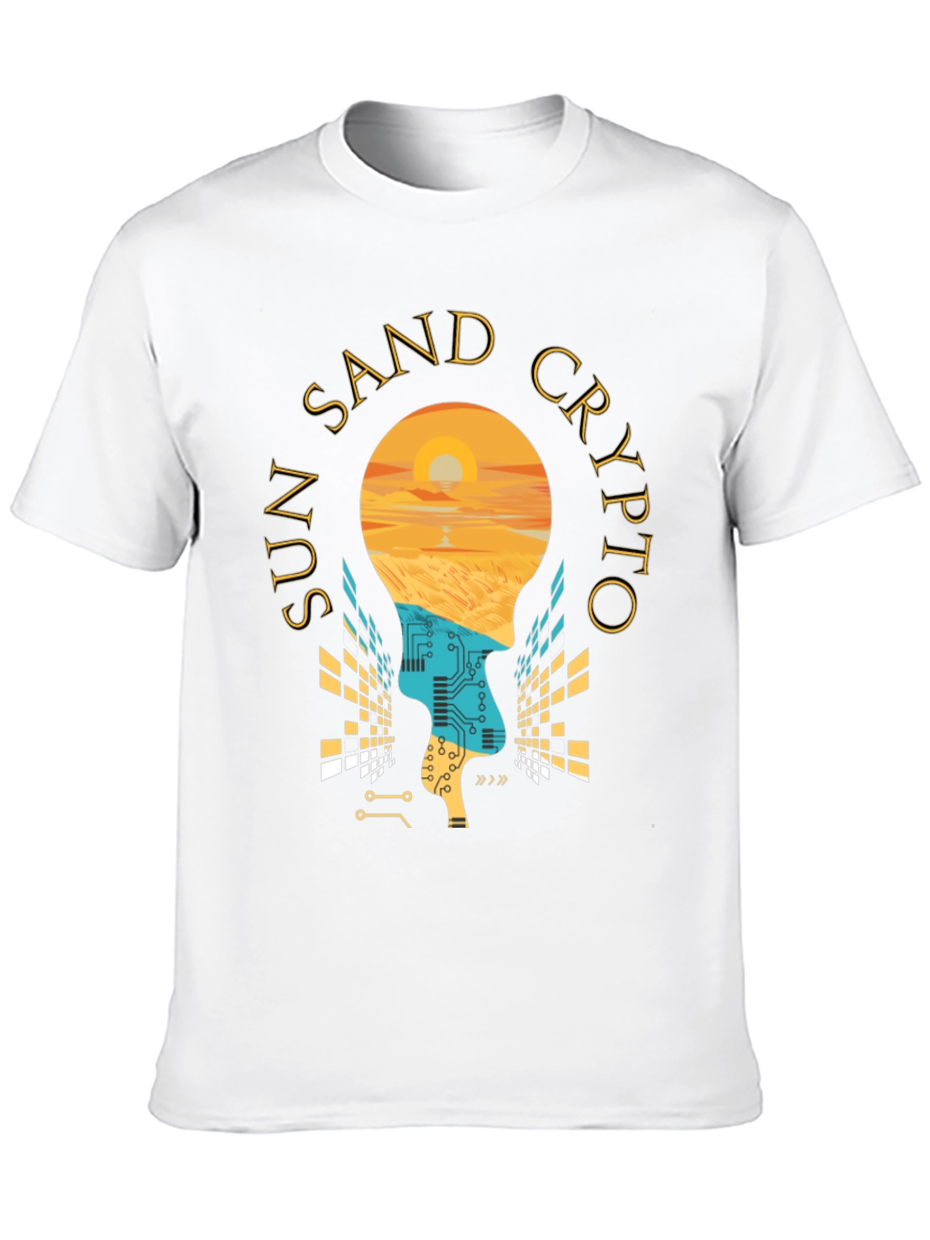 Sun Sand Crypto T-Shirt - Relaxed Beach Vibes