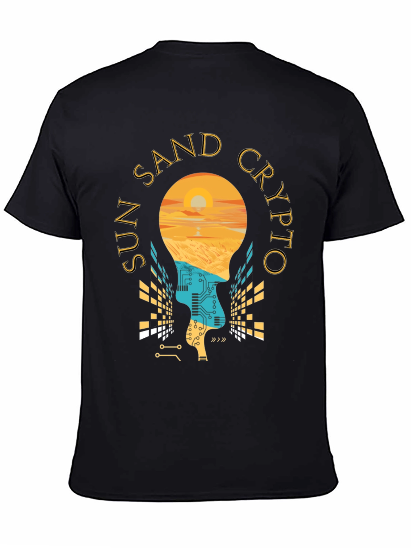 Sun Sand Crypto T-Shirt - Relaxed Beach Vibes