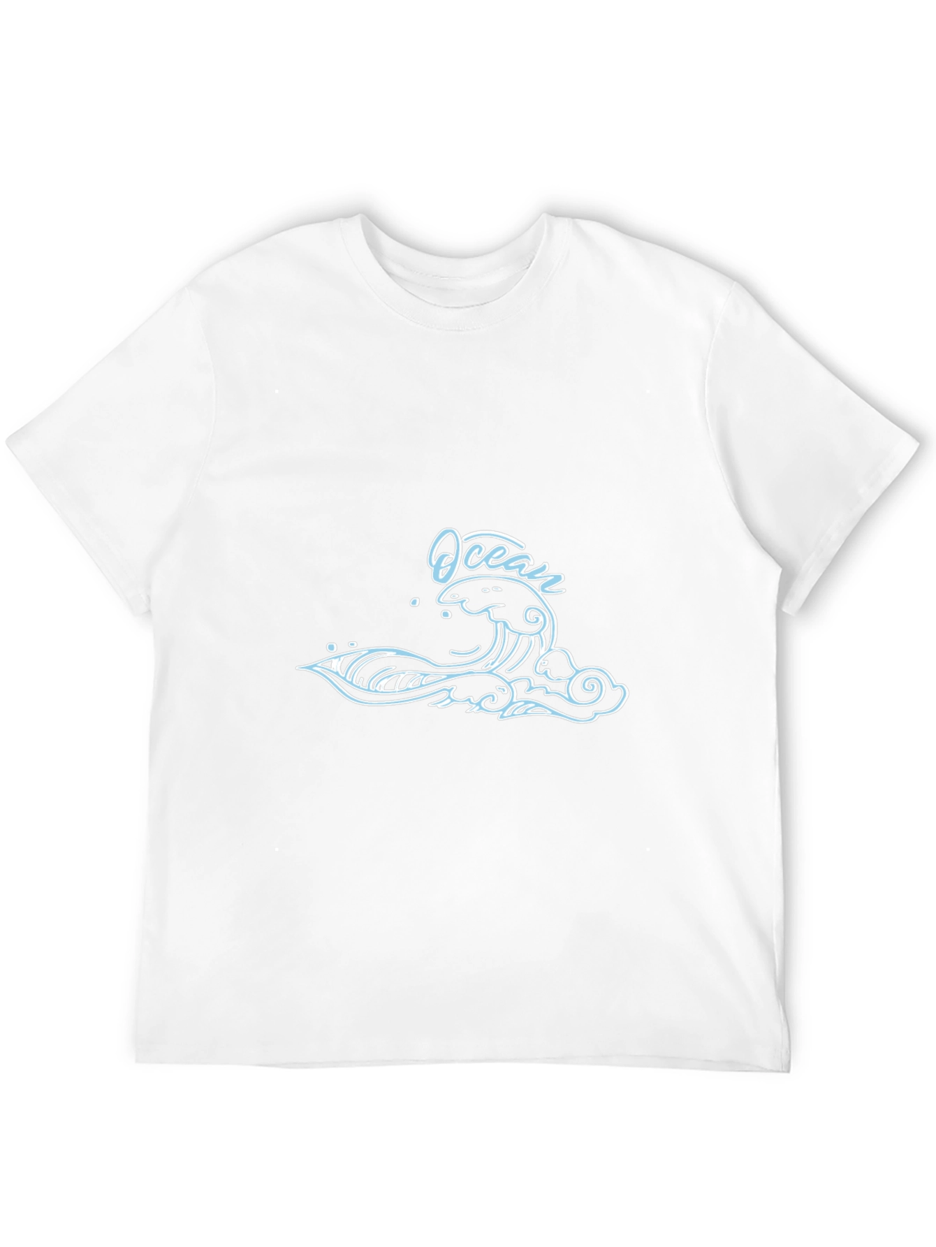 Ocean Wave Graphic T-Shirt - Black