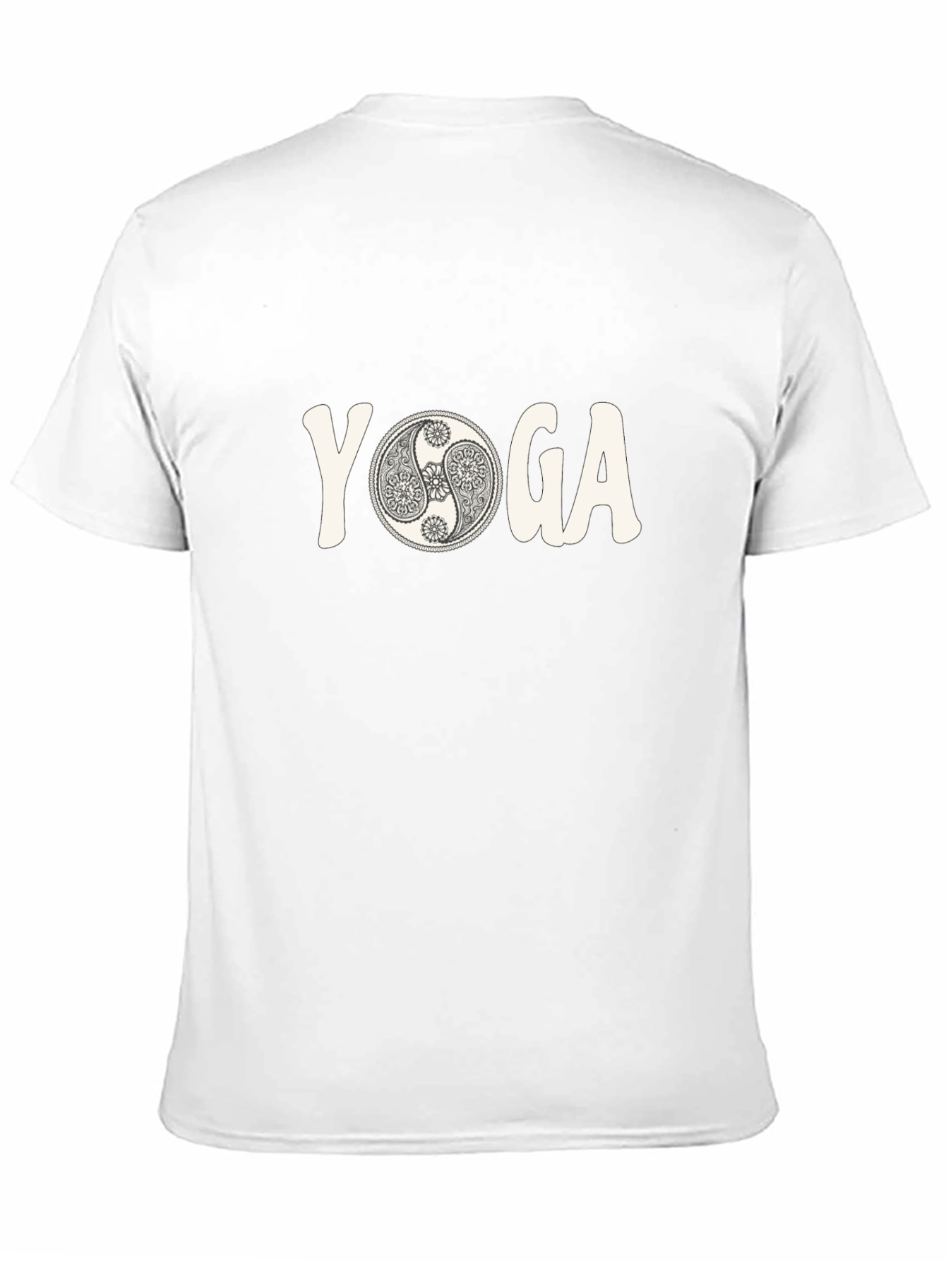 Yoga Yin Yang Graphic Tee - Mens Black T-Shirt