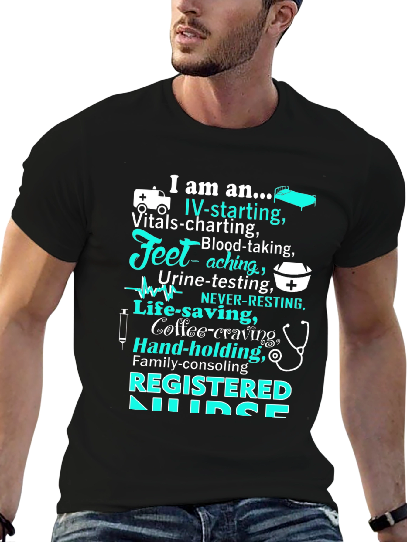 Registered Nurse T-Shirt - Caring Professional Apparel