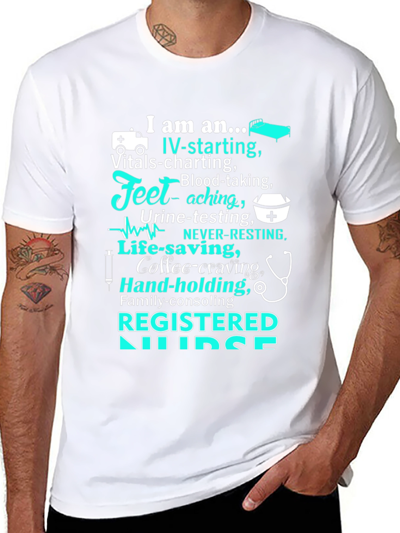 Registered Nurse T-Shirt - Caring Professional Apparel