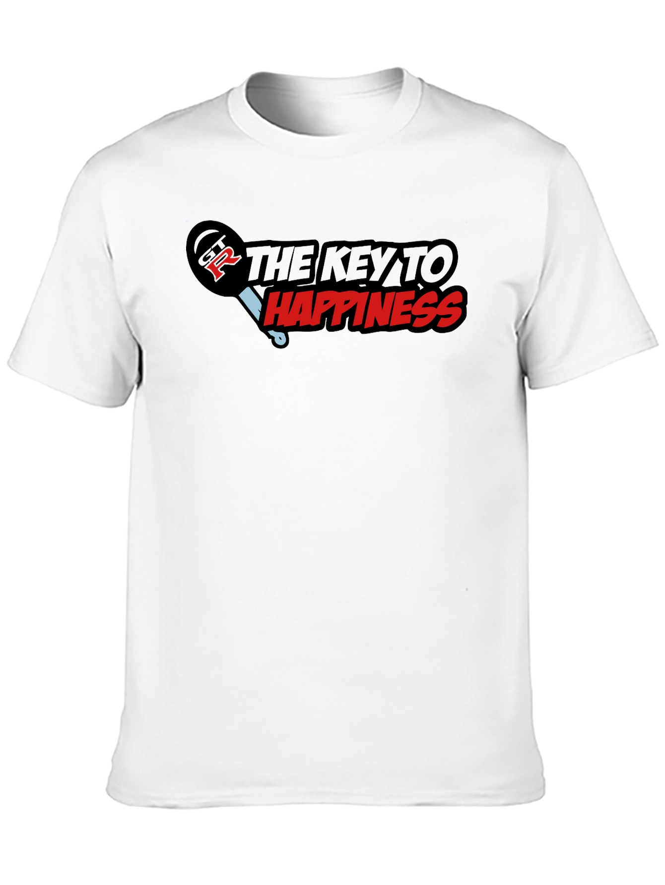 Key to Happiness Graphic Tee - Soft Cotton Blend