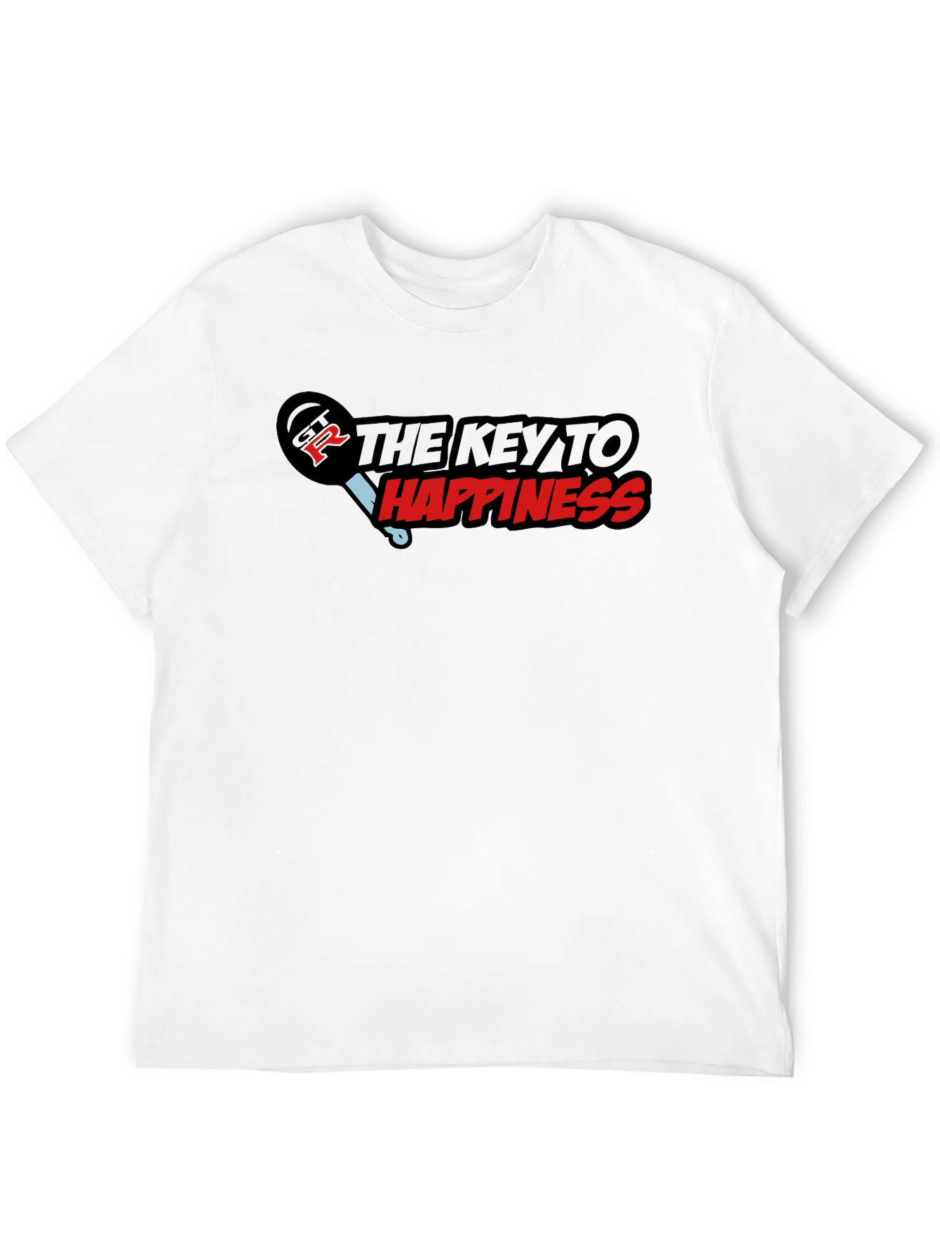 Key to Happiness Graphic Tee - Soft Cotton Blend